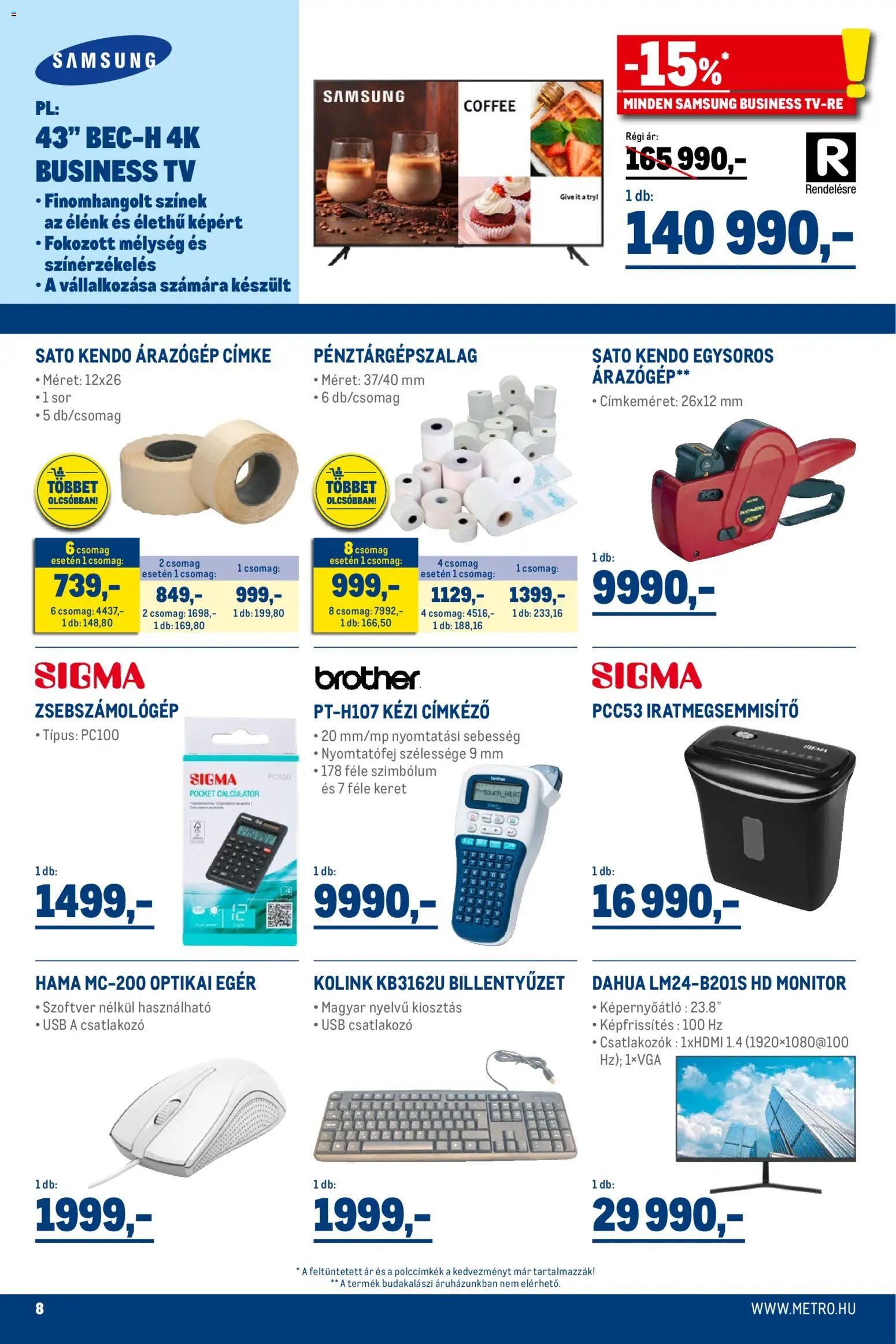 Metro újság 2025.11.02. Professzionális irodai megoldások (2025-11-02 - 2025-12-31)