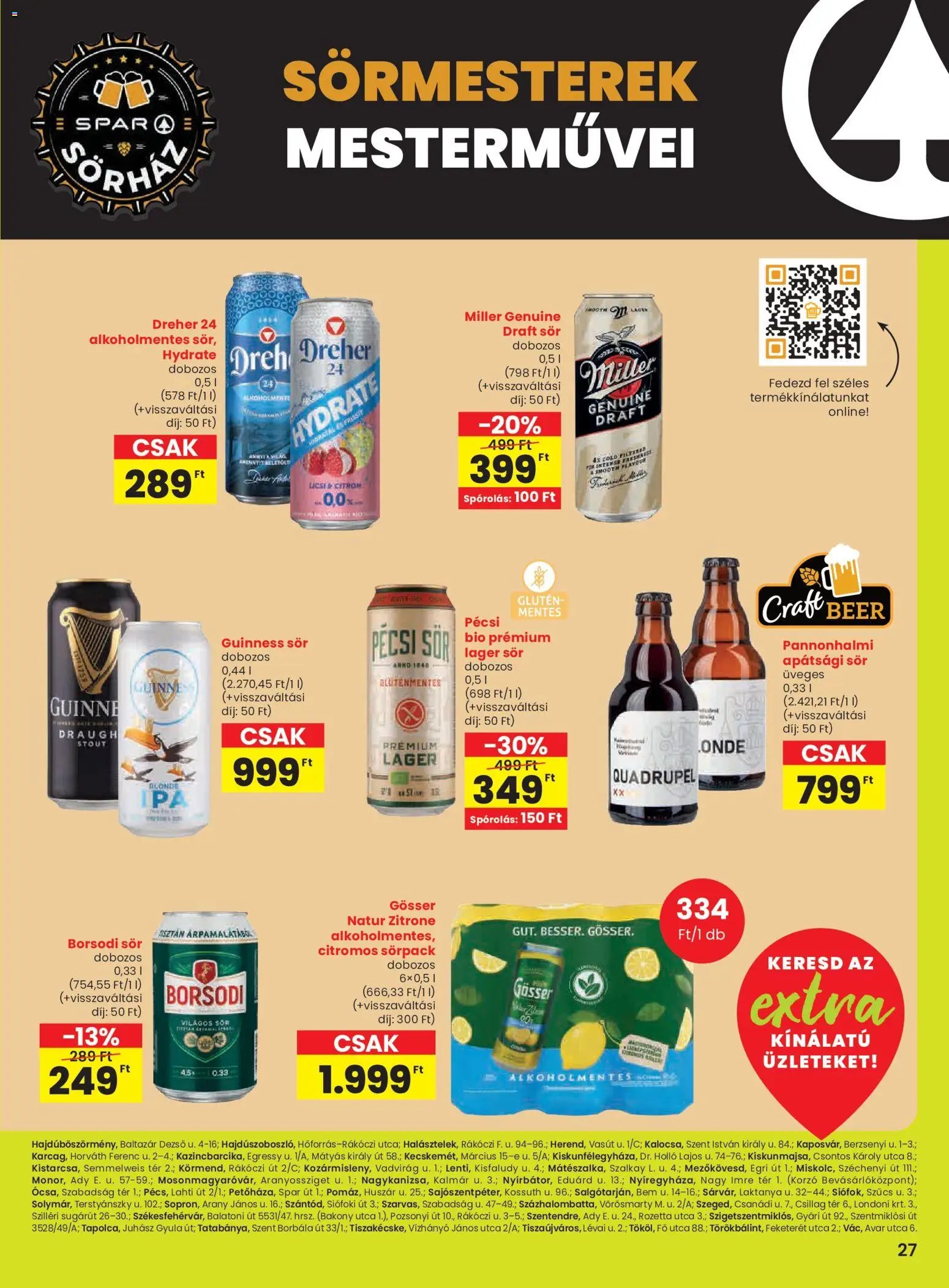 Spar újság 2025.11.13. Extra ajánlat (2025-11-13 - 2025-11-19)