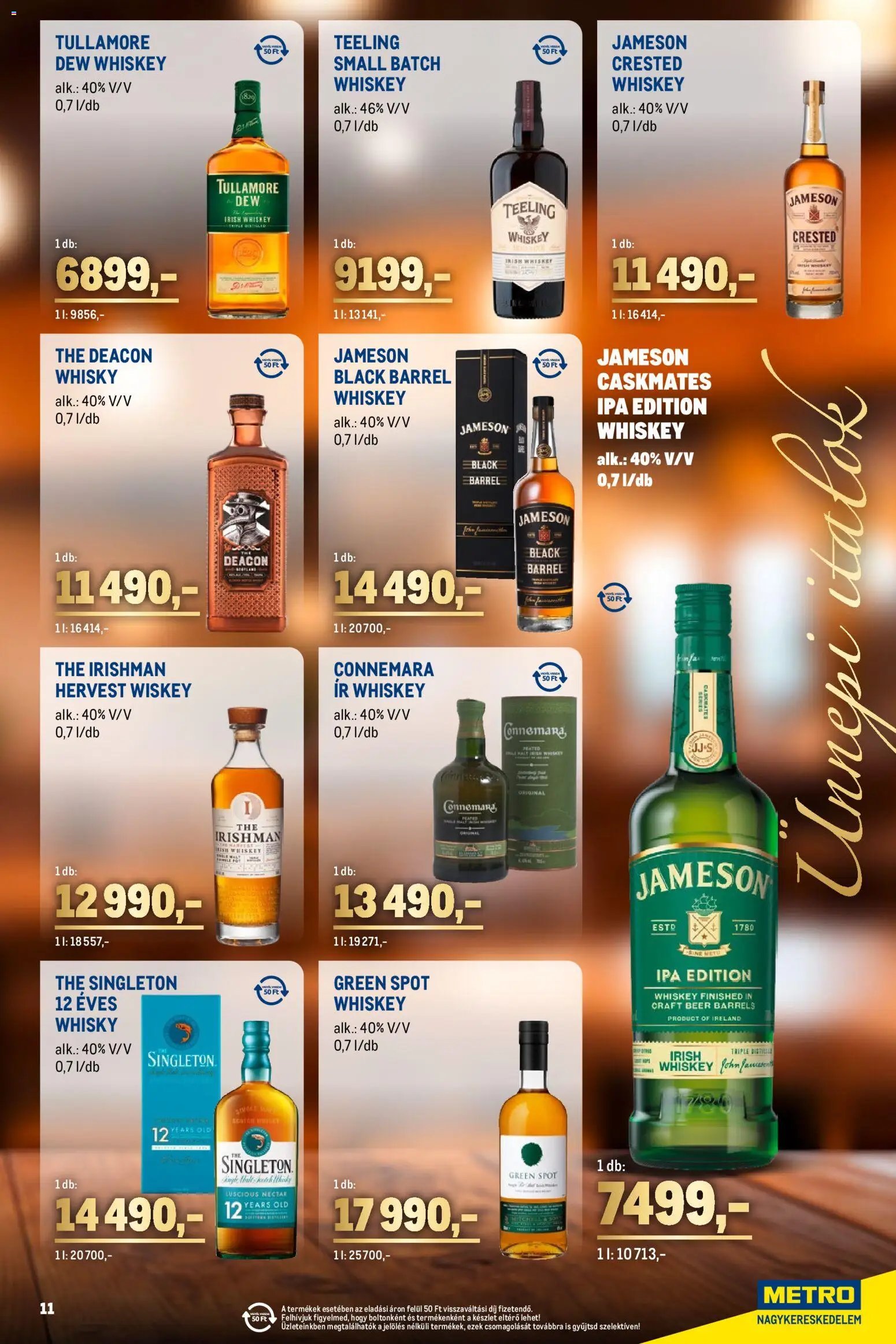 Metro újság 2025.11.02. Ünnepi Italok katalógus (2025-11-02 - 2025-11-30)