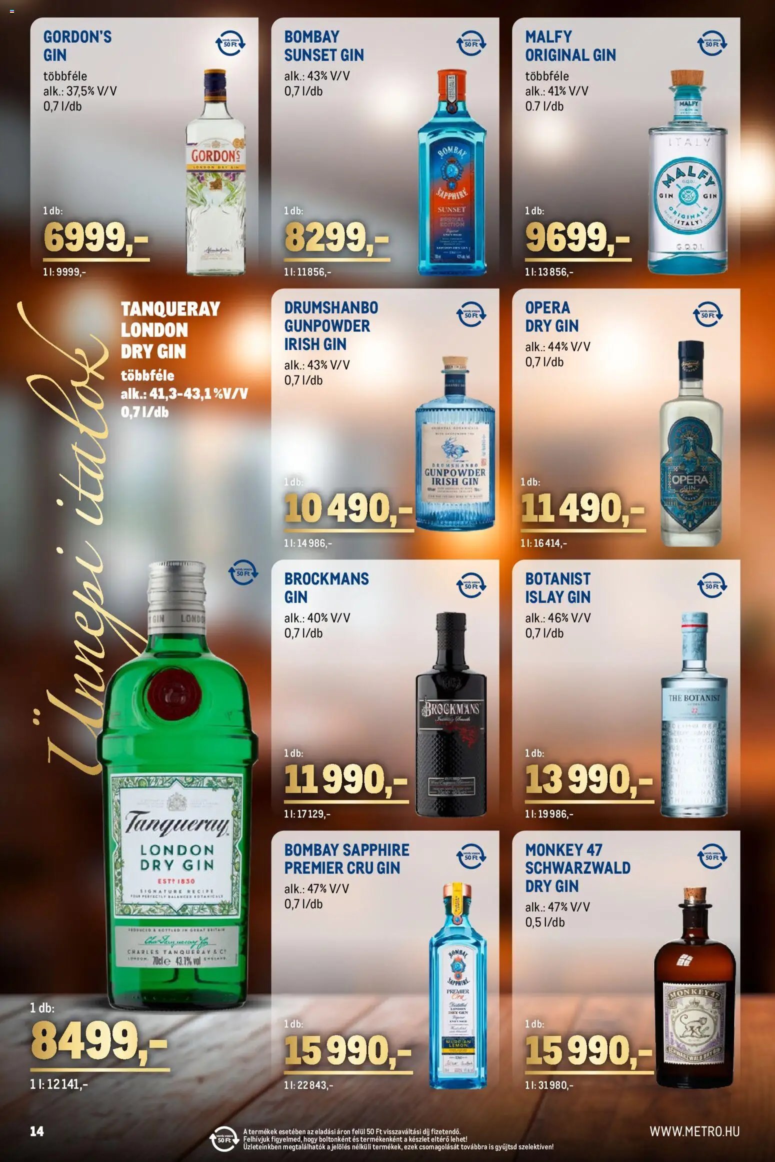 Metro újság 2025.11.02. Ünnepi Italok katalógus (2025-11-02 - 2025-11-30)