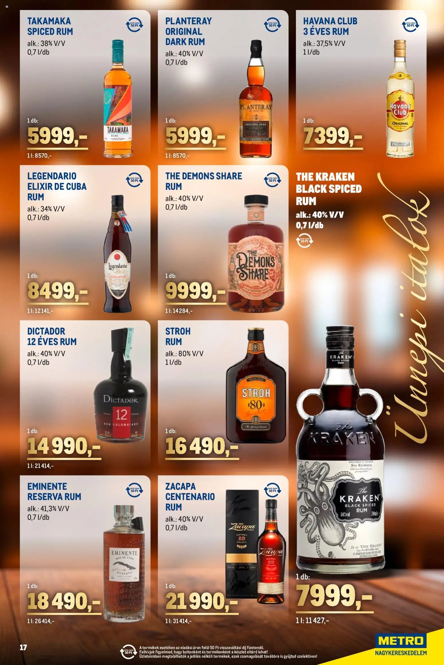 Metro újság 2025.11.02. Ünnepi Italok katalógus (2025-11-02 - 2025-11-30)
