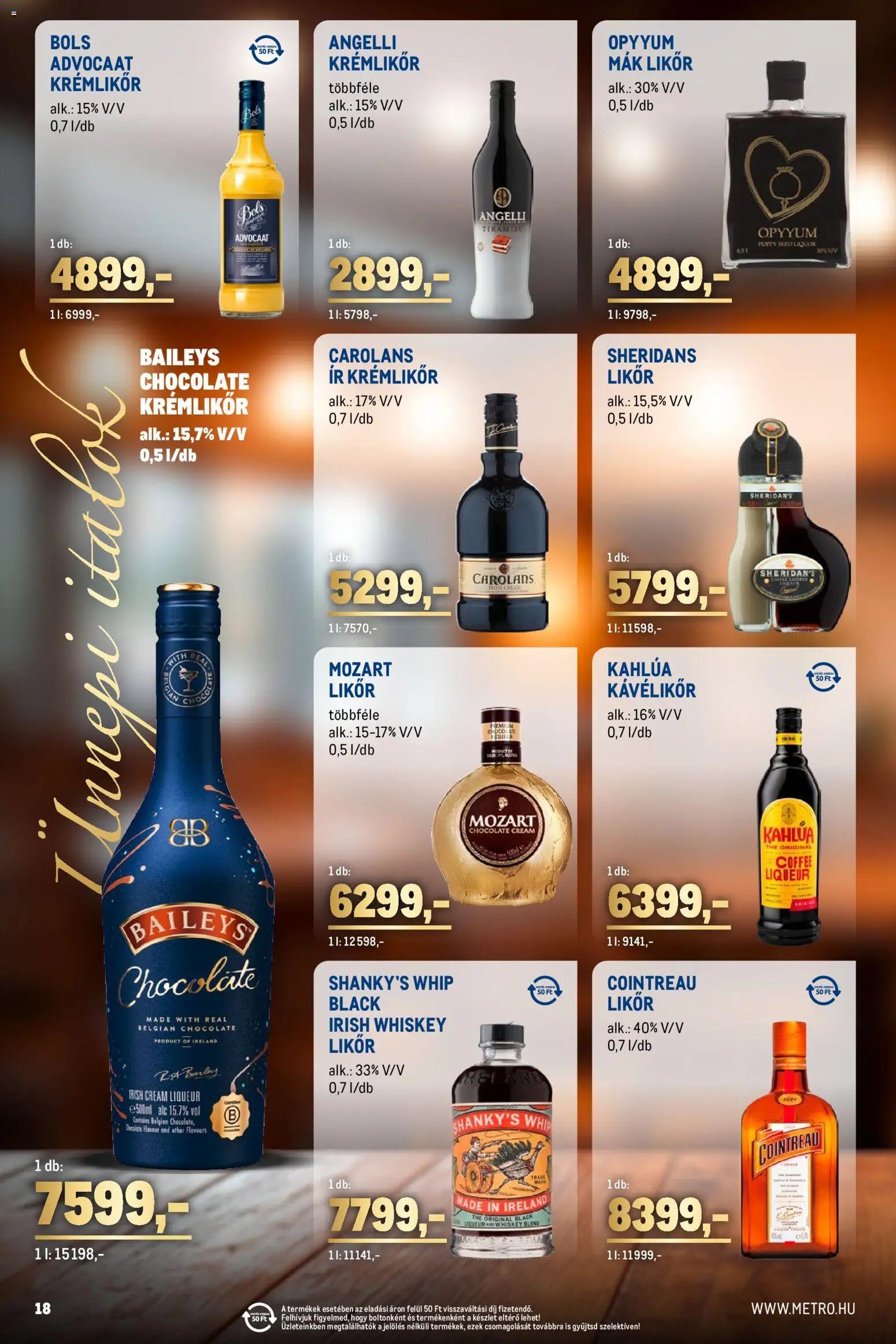 Metro újság 2025.11.02. Ünnepi Italok katalógus (2025-11-02 - 2025-11-30)