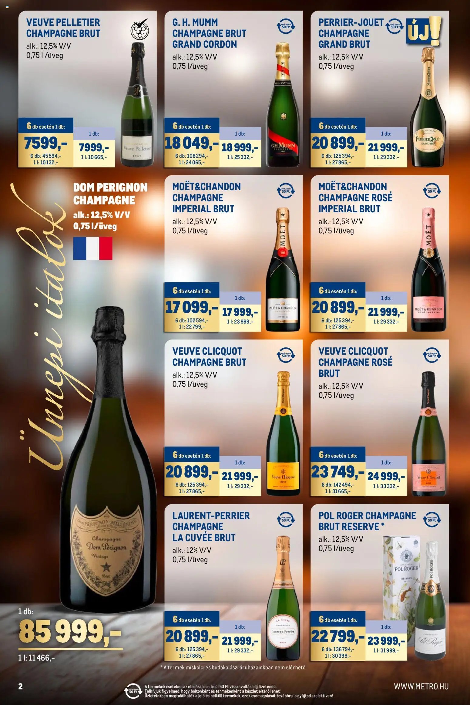 Metro újság 2025.11.02. Ünnepi Italok katalógus (2025-11-02 - 2025-11-30)