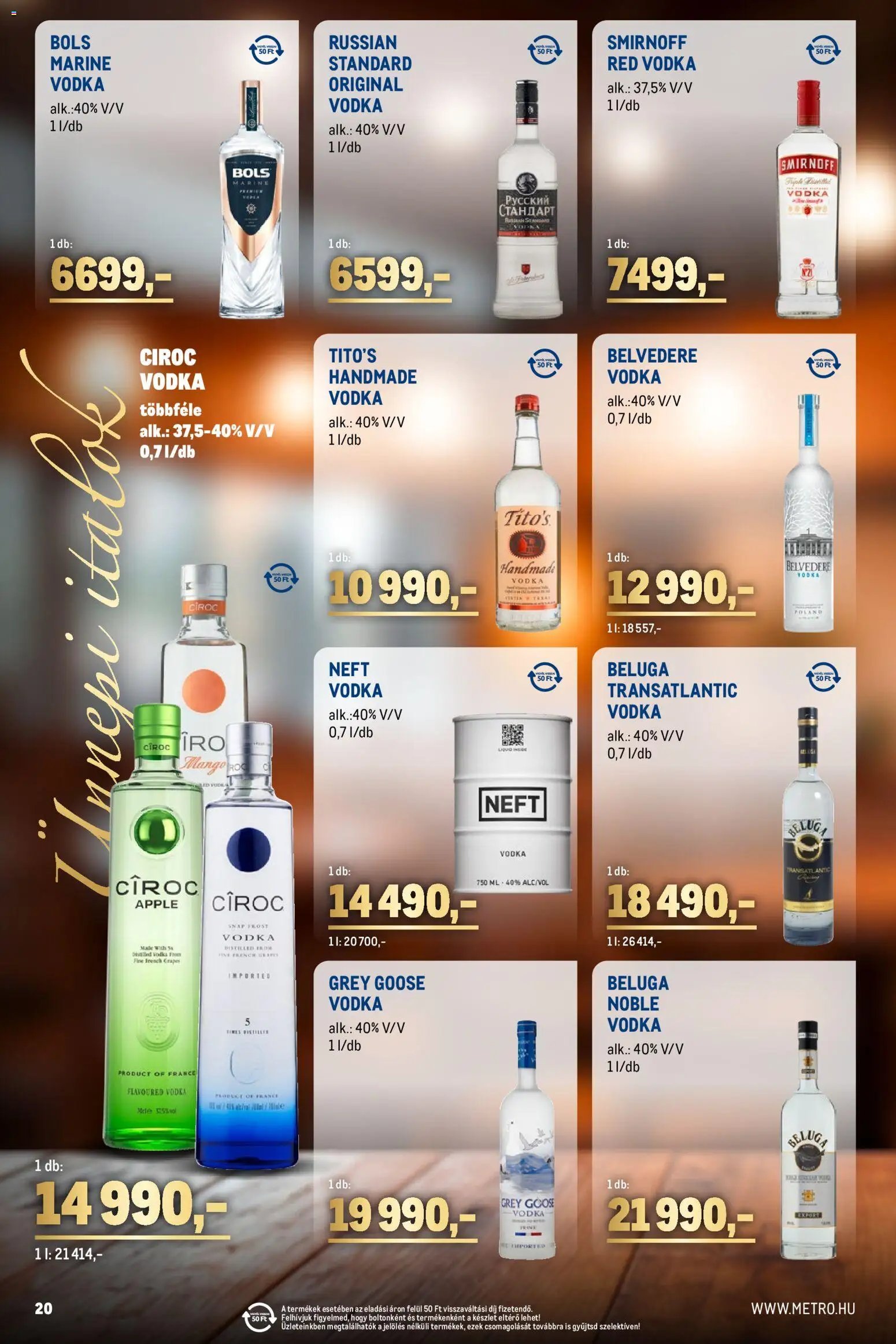 Metro újság 2025.11.02. Ünnepi Italok katalógus (2025-11-02 - 2025-11-30)