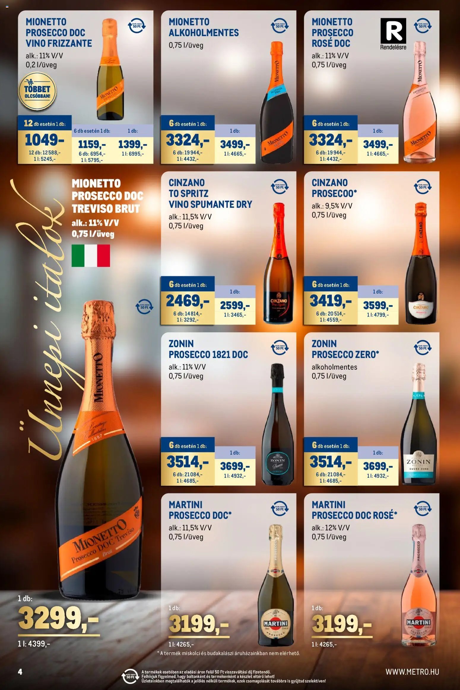 Metro újság 2025.11.02. Ünnepi Italok katalógus (2025-11-02 - 2025-11-30)