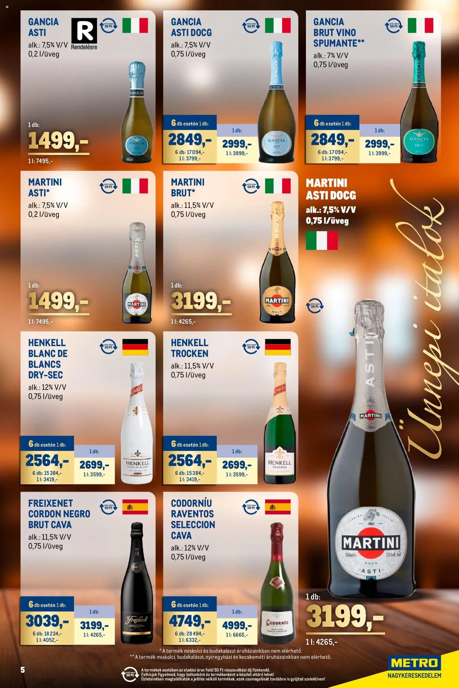 Metro újság 2025.11.02. Ünnepi Italok katalógus (2025-11-02 - 2025-11-30)