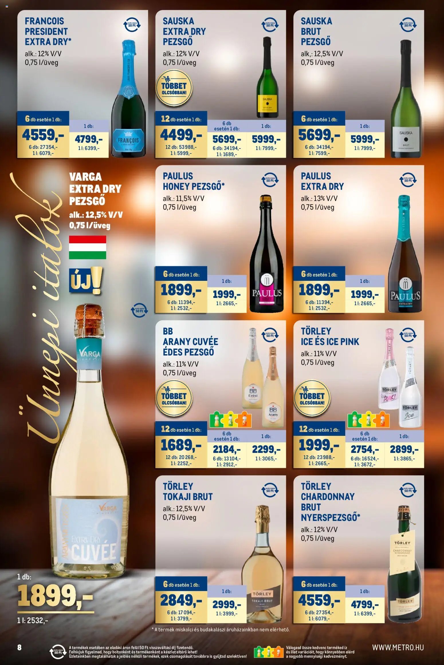 Metro újság 2025.11.02. Ünnepi Italok katalógus (2025-11-02 - 2025-11-30)