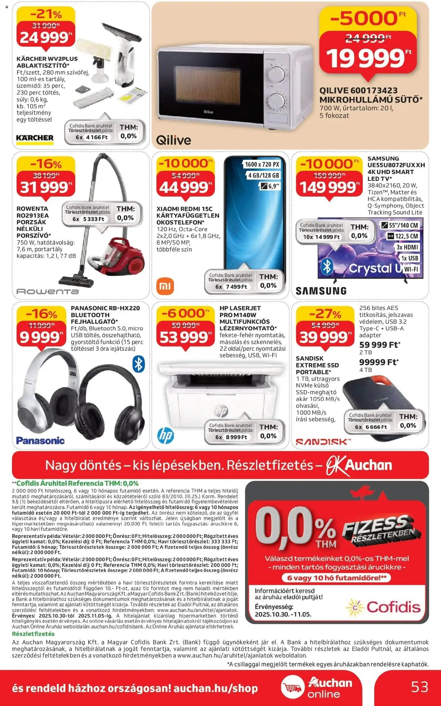 Auchan újság 2025.10.30. Debrecen Akciós újság Auchan (2025-10-30 - 2025-11-05)