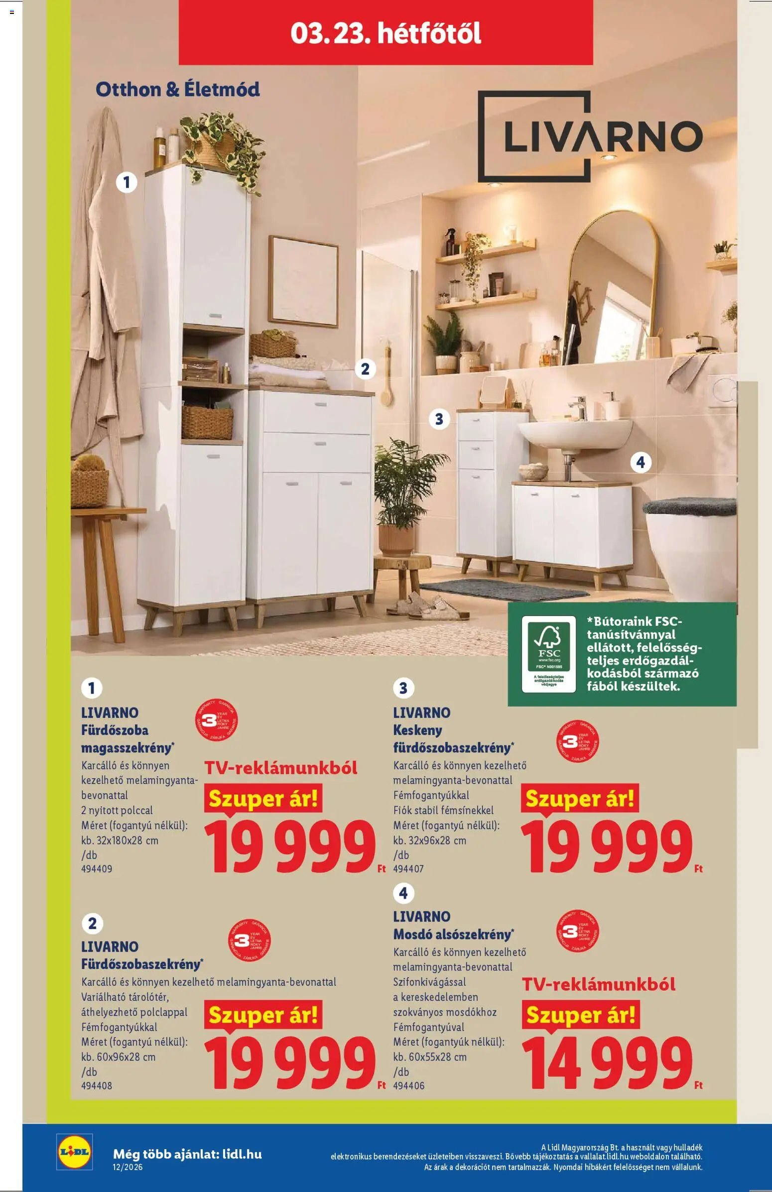 Lidl újság 2026.03.19. Lidl Nonfood kínálatunk (2026-03-19 - 2026-03-25)