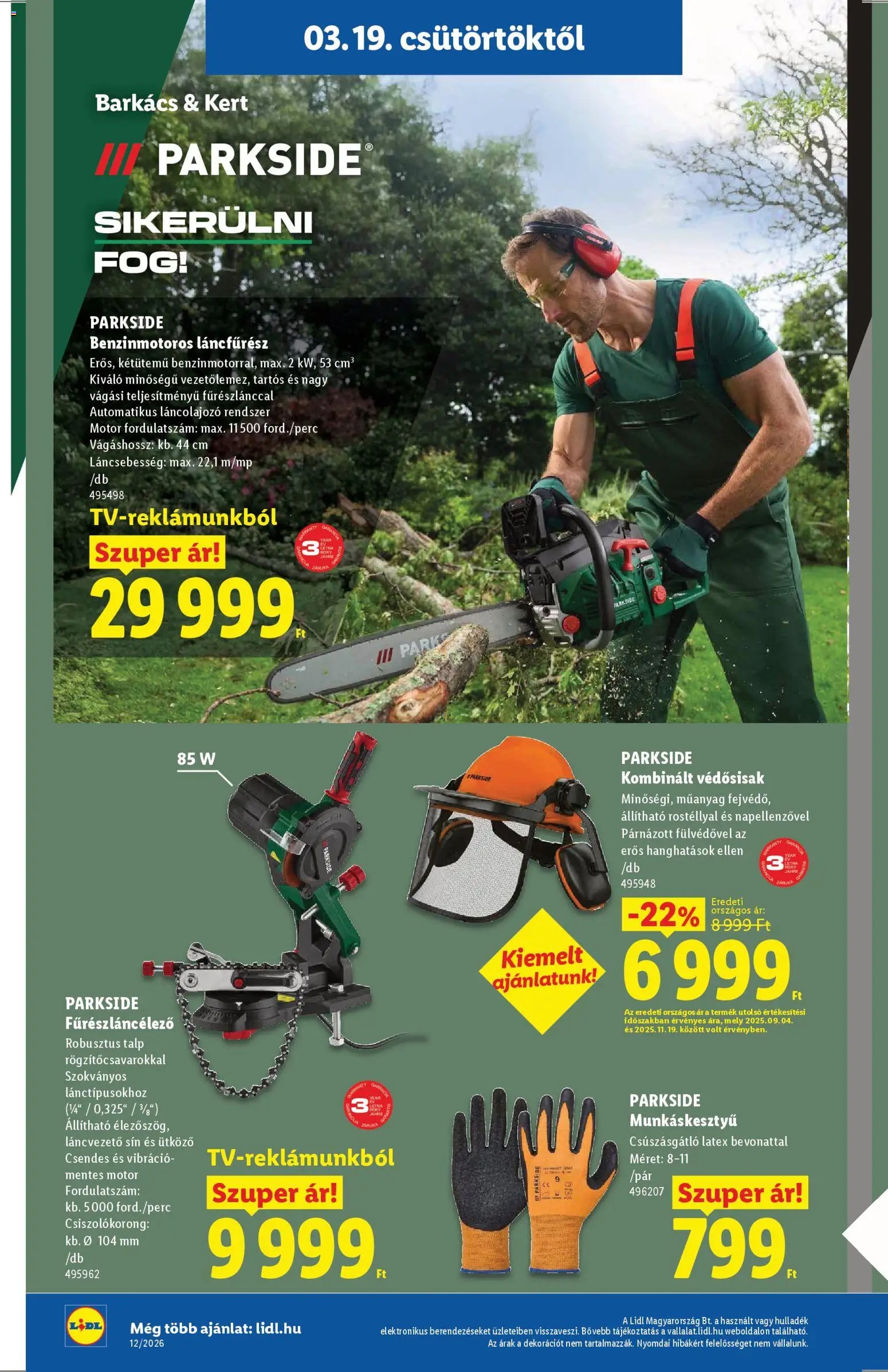 Lidl újság 2026.03.19. Lidl Nonfood kínálatunk (2026-03-19 - 2026-03-25)