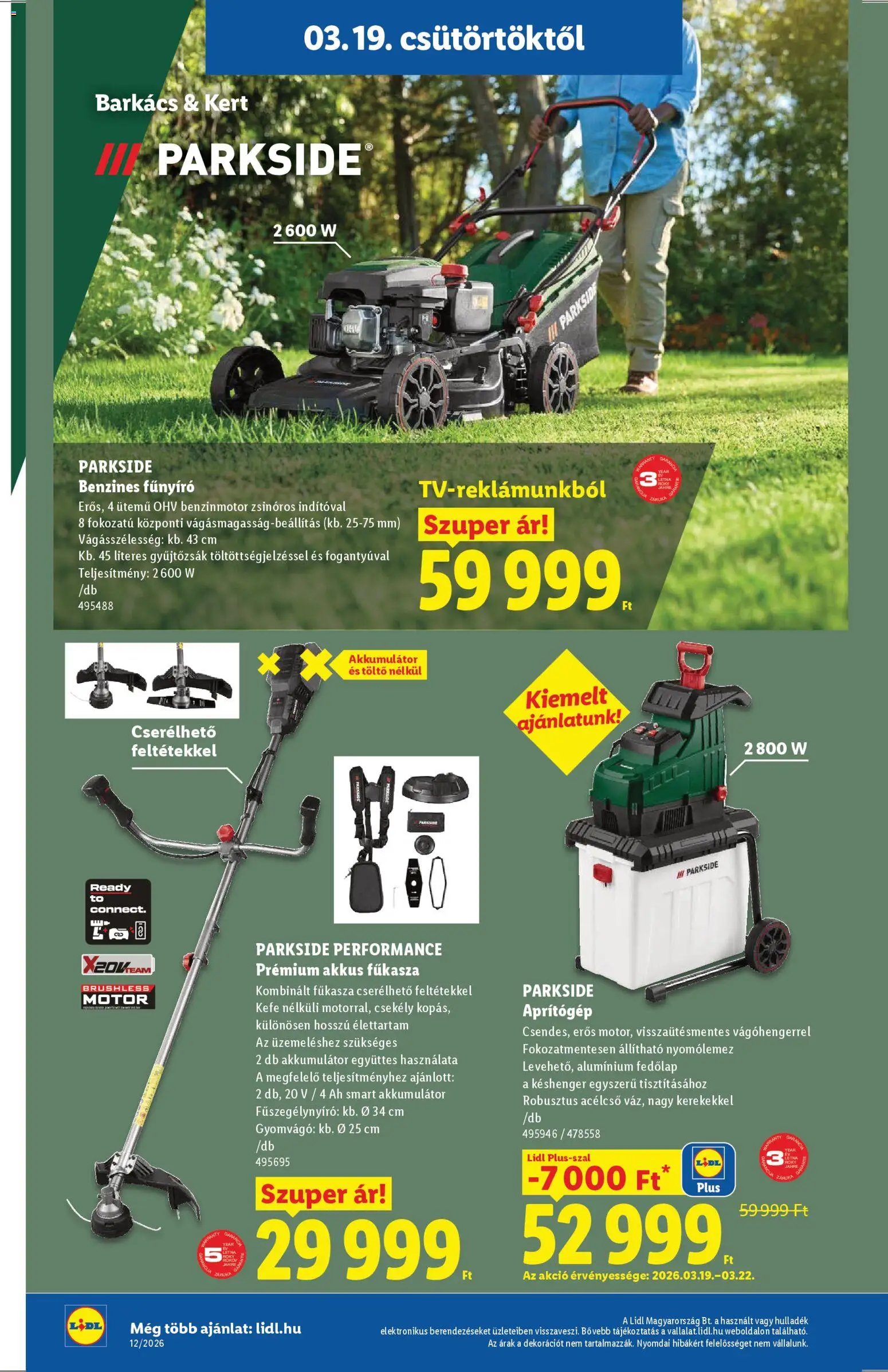 Lidl újság 2026.03.19. Lidl Nonfood kínálatunk (2026-03-19 - 2026-03-25)