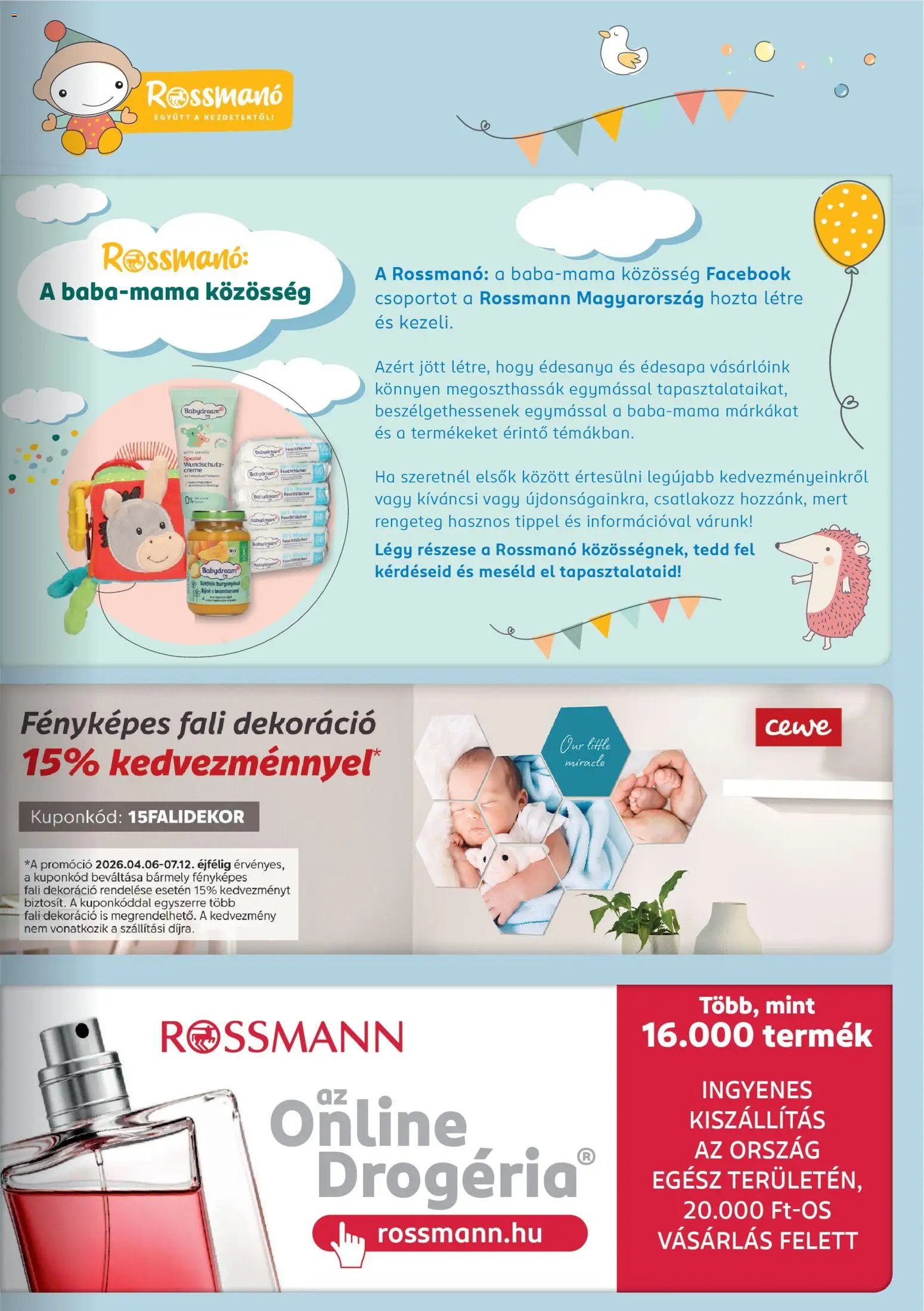 Rossmann újság 2026.04.06. Rossmann Babaprogram (2026-04-06 - 2026-05-10)