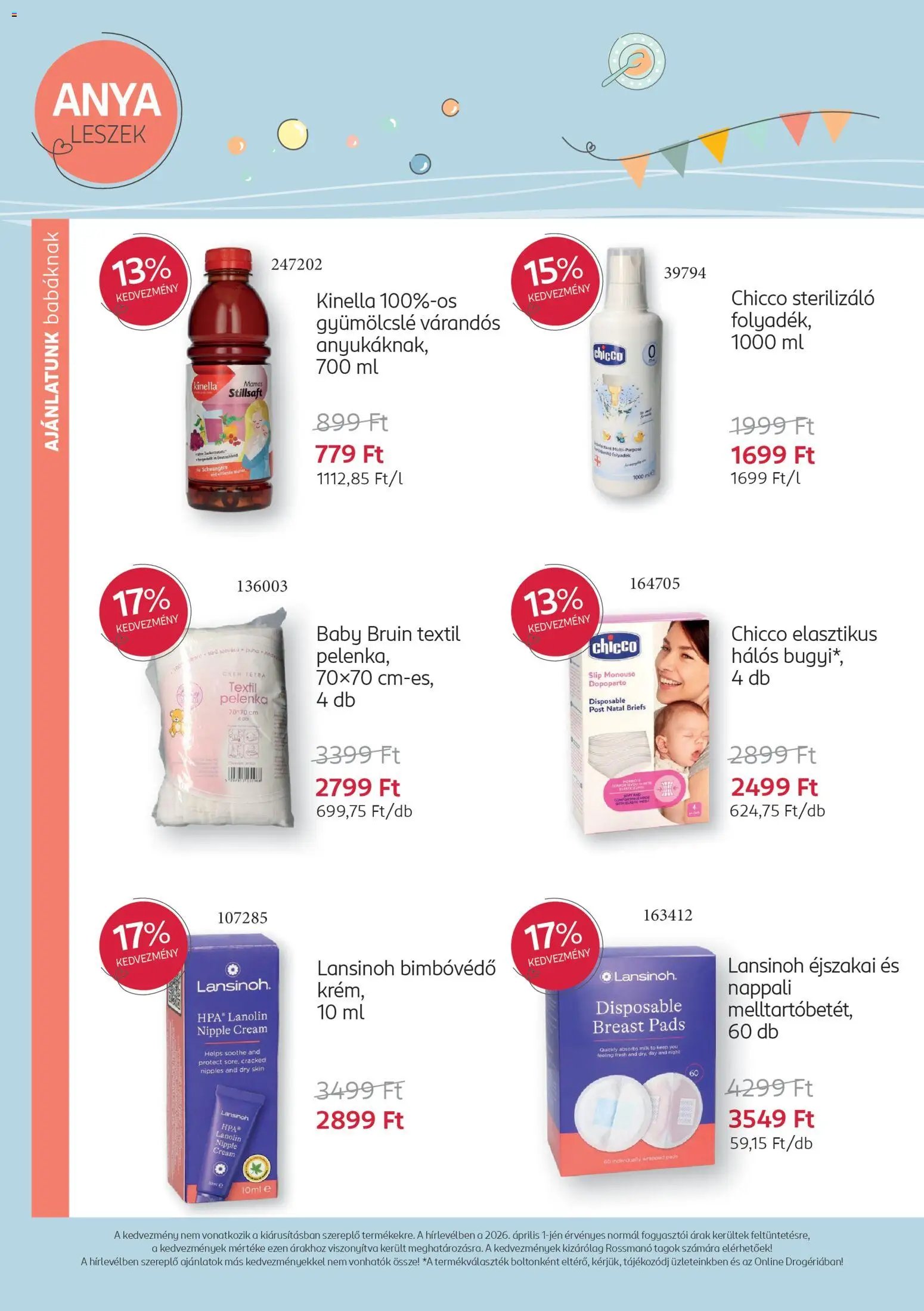 Rossmann újság 2026.04.06. Rossmann Babaprogram (2026-04-06 - 2026-05-10)