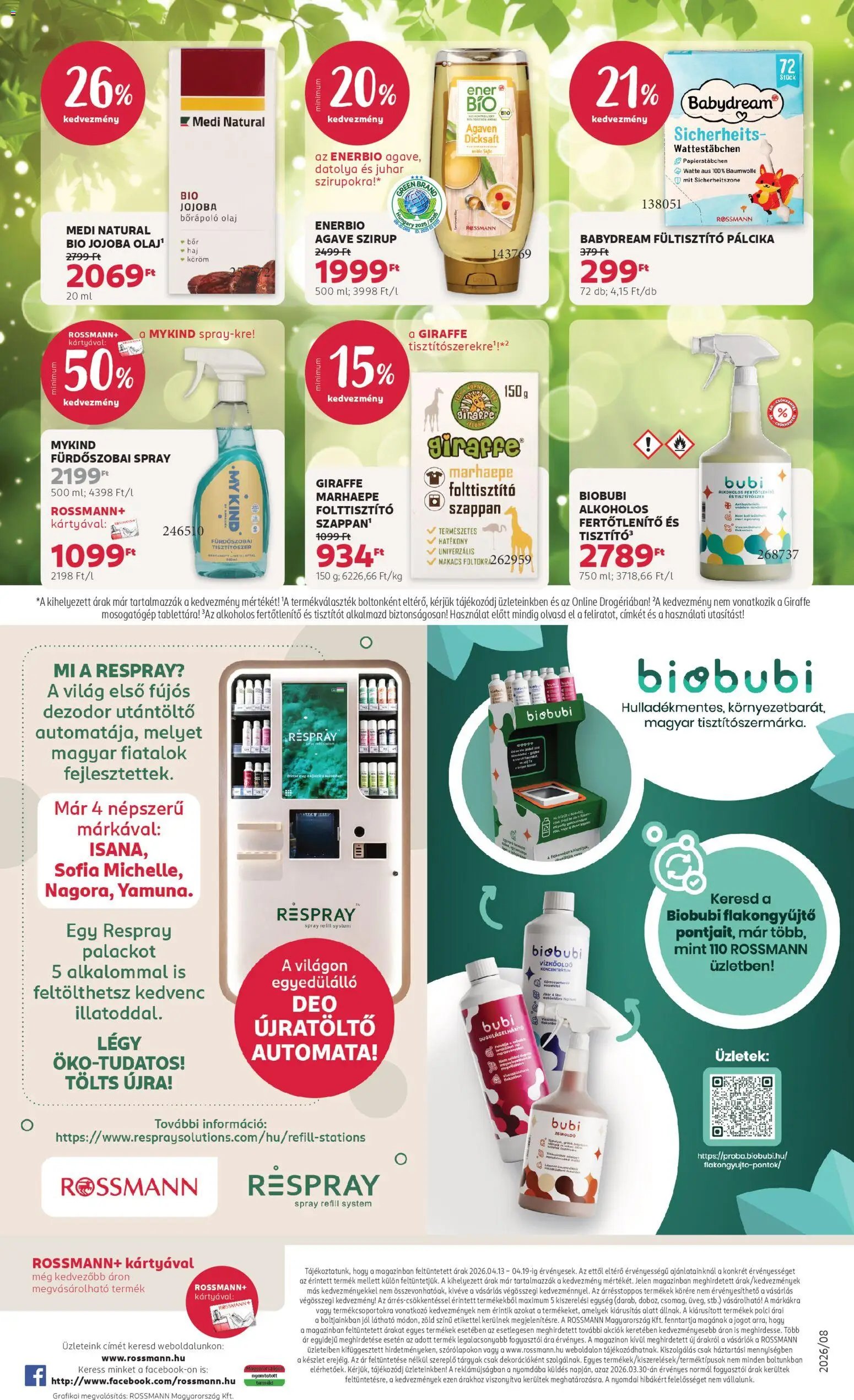 Rossmann újság 2026.04.13. Rossmann akciós újság (2026-04-13 - 2026-04-19)