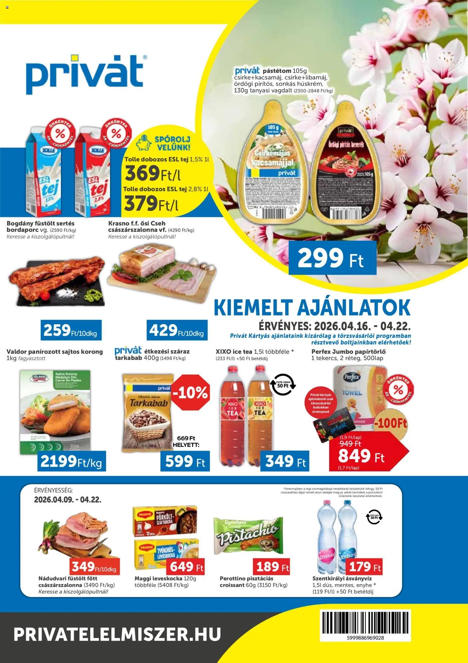 PRIVÁT újság 2026.04.16. PRIVÁT akciós újság (2026-04-16 - 2026-04-22)