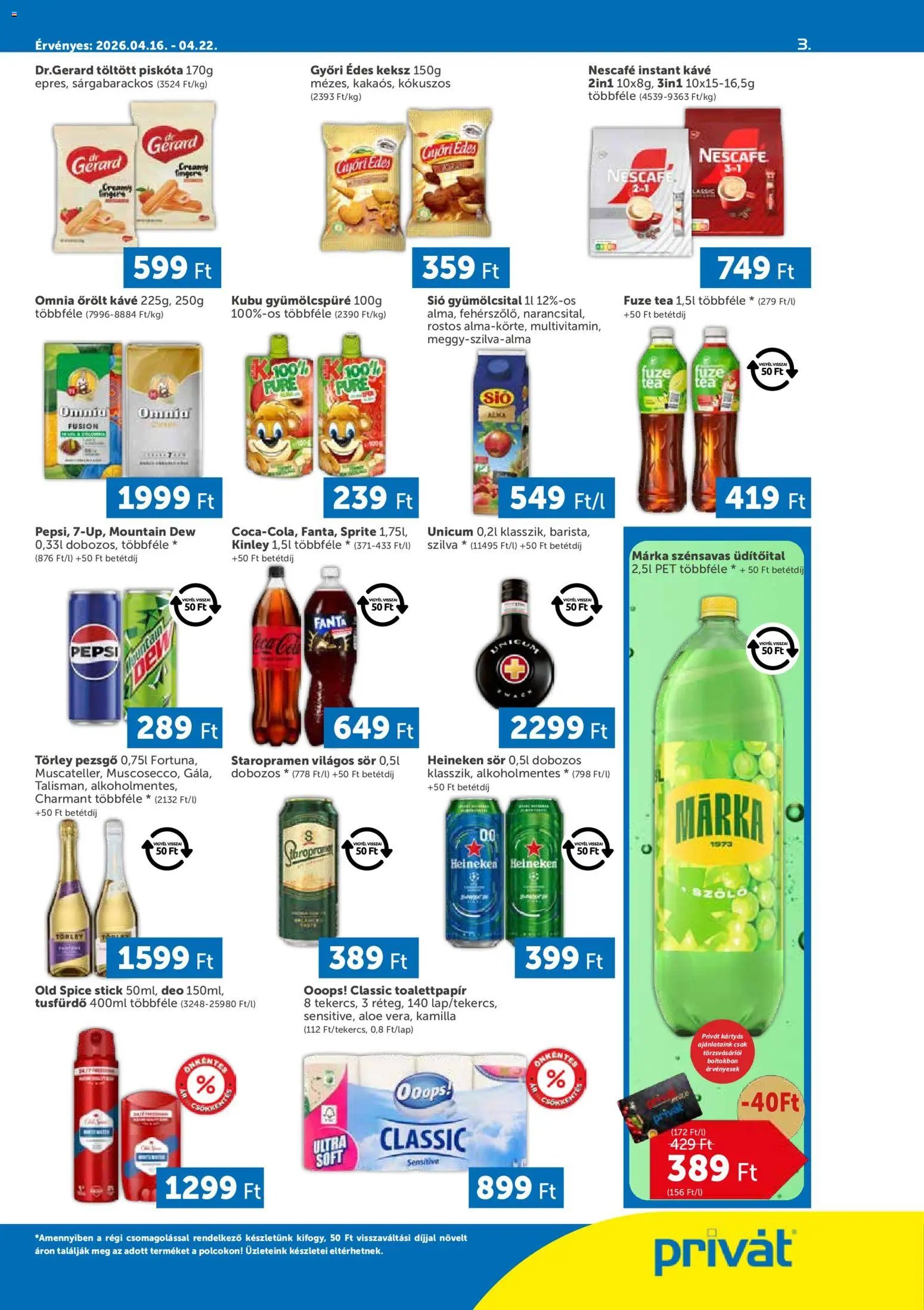 PRIVÁT újság 2026.04.16. PRIVÁT akciós újság (2026-04-16 - 2026-04-22)