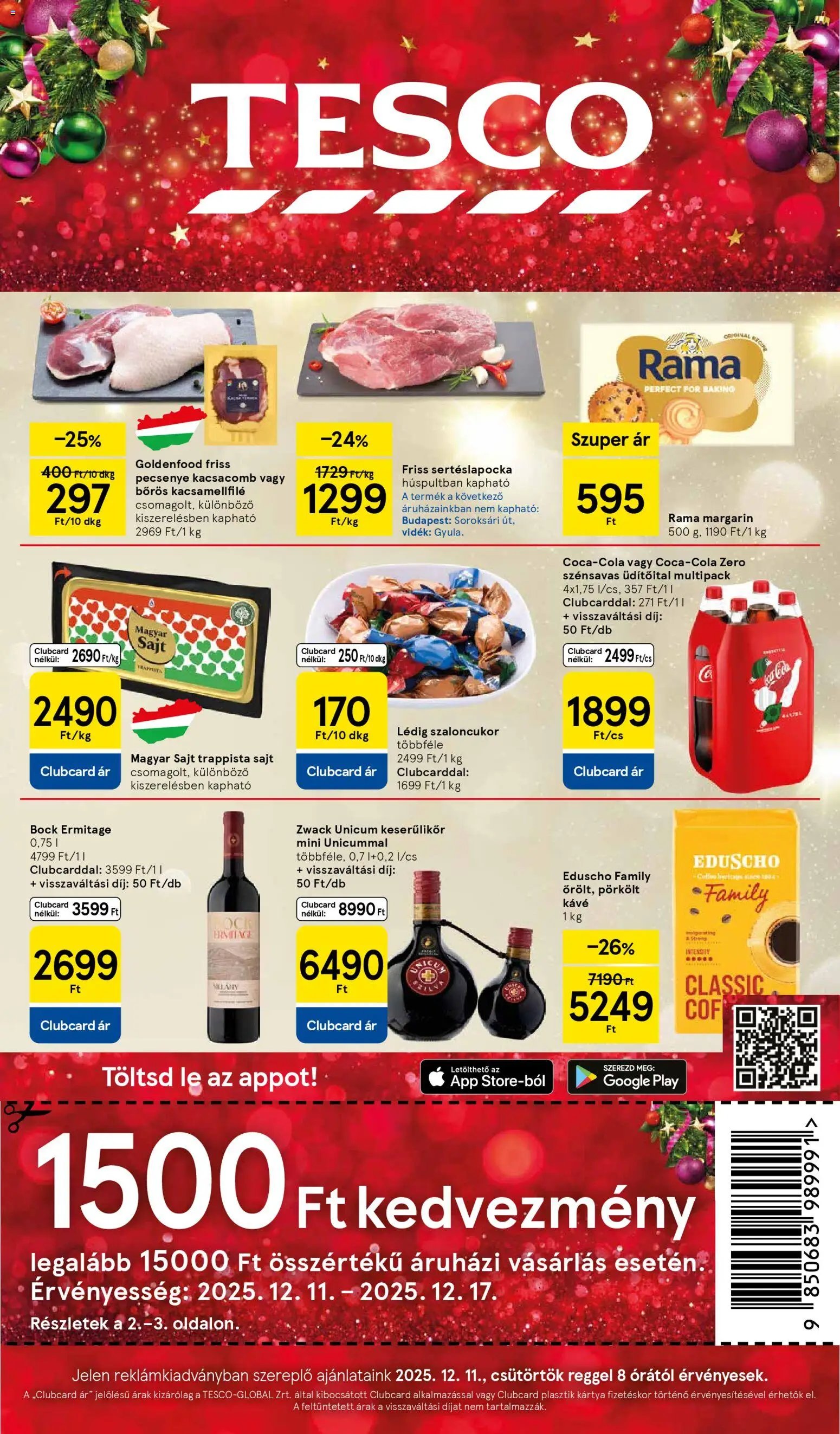 Tesco újság 2025.12.11. Akciós újság Tesco (2025-12-11 - 2025-12-17)