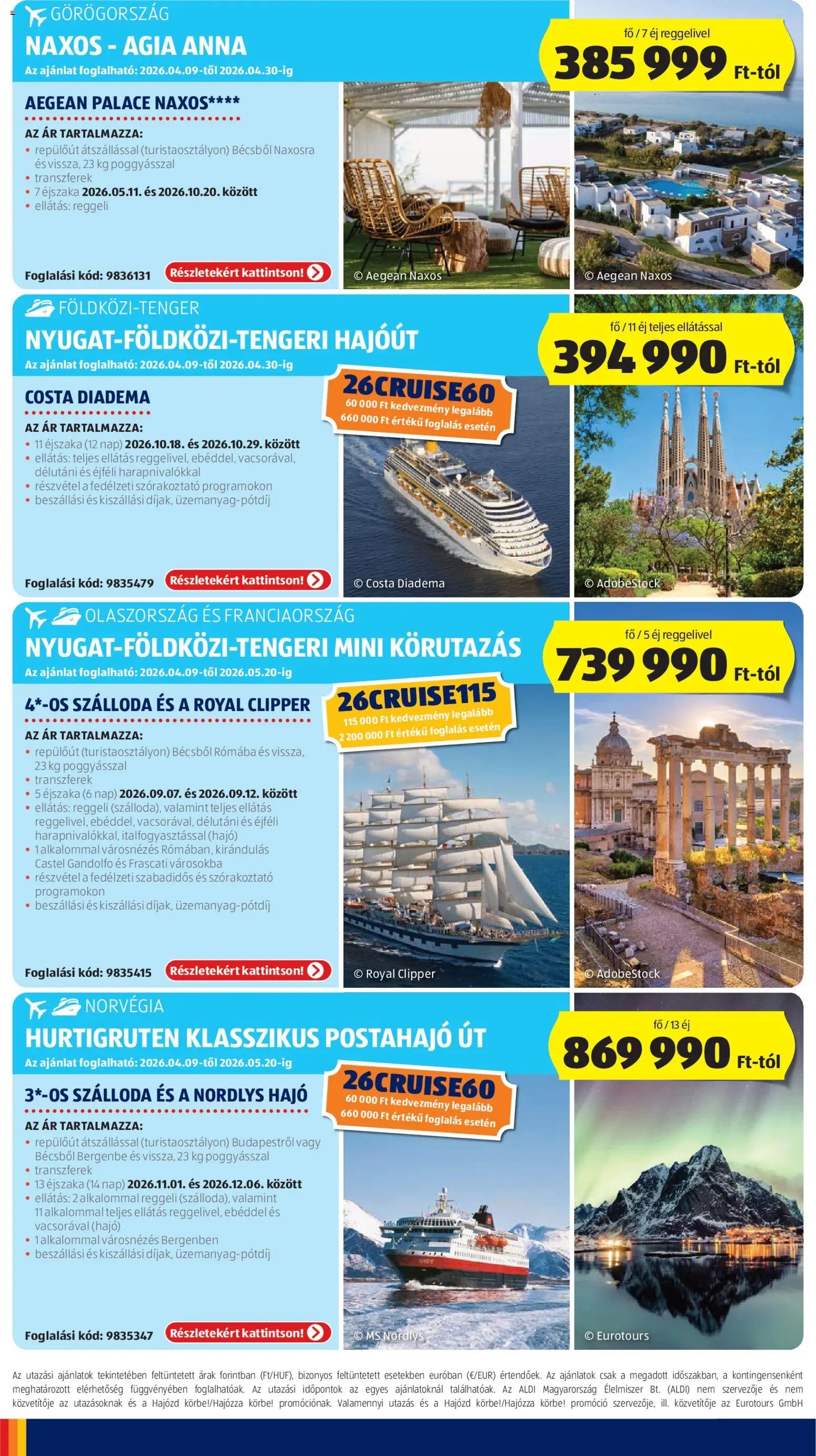 Aldi újság 2026.04.09. Aldi Utazás katalógus (2026-04-09 - 2026-04-15)