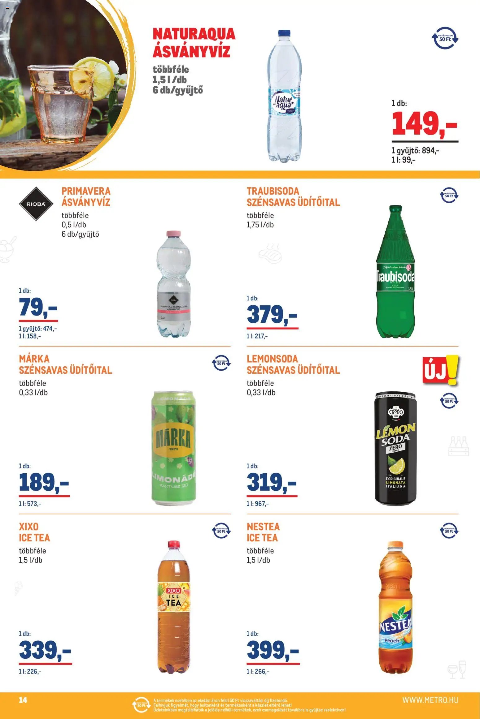 Metro újság 2026.07.01. Metro Üdítő Ajánlataink a Nyárra 2026/07