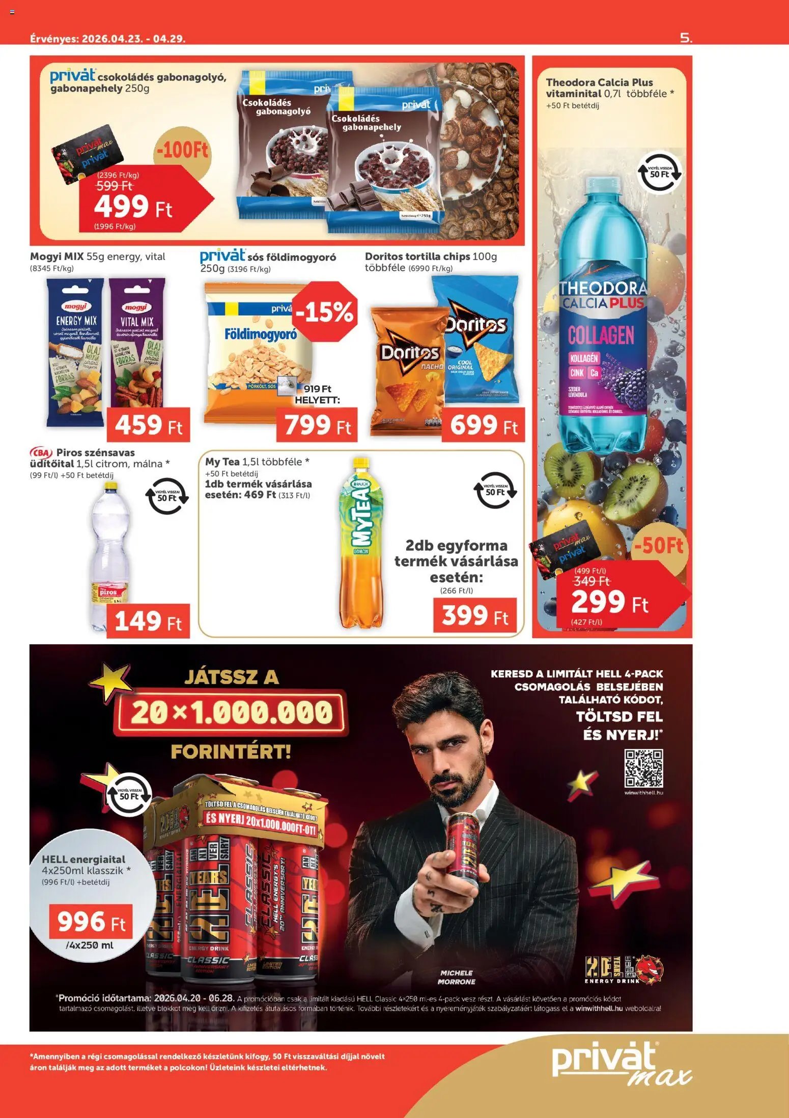 PRIVÁT újság 2026.04.23. PRIVÁT Aktuális szórólap MAX (2026-04-23 - 2026-04-29)