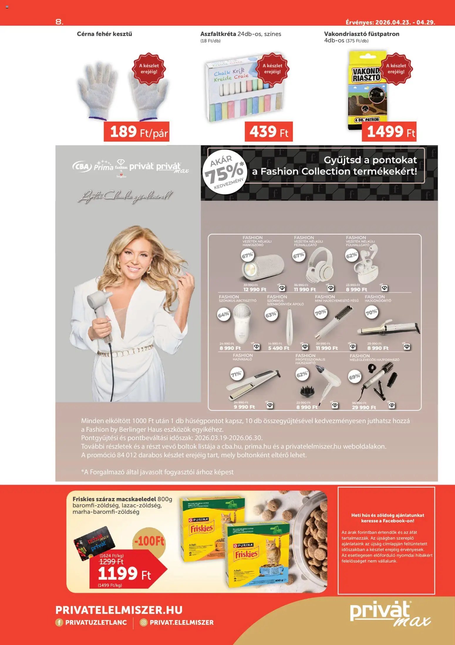 PRIVÁT újság 2026.04.23. PRIVÁT Aktuális szórólap MAX (2026-04-23 - 2026-04-29)