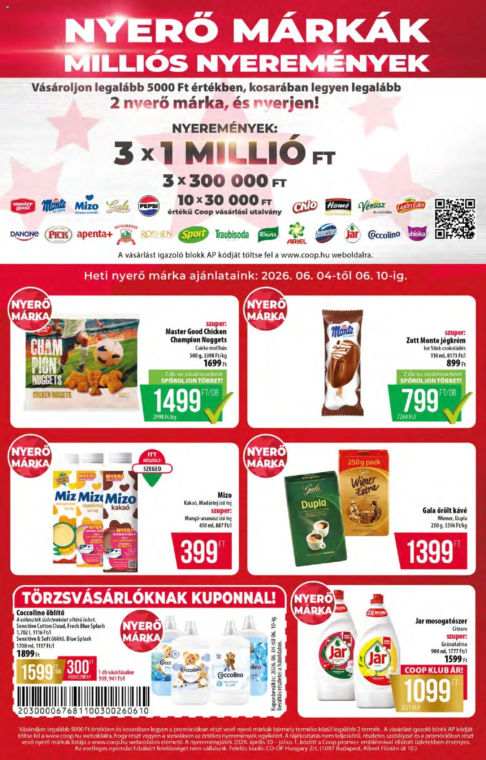 COOP újság 2026.06.04. COOP - Abc & szuper / Alföld Pro-Coop Zrt. (2026-06-04 - 2026-06-10)