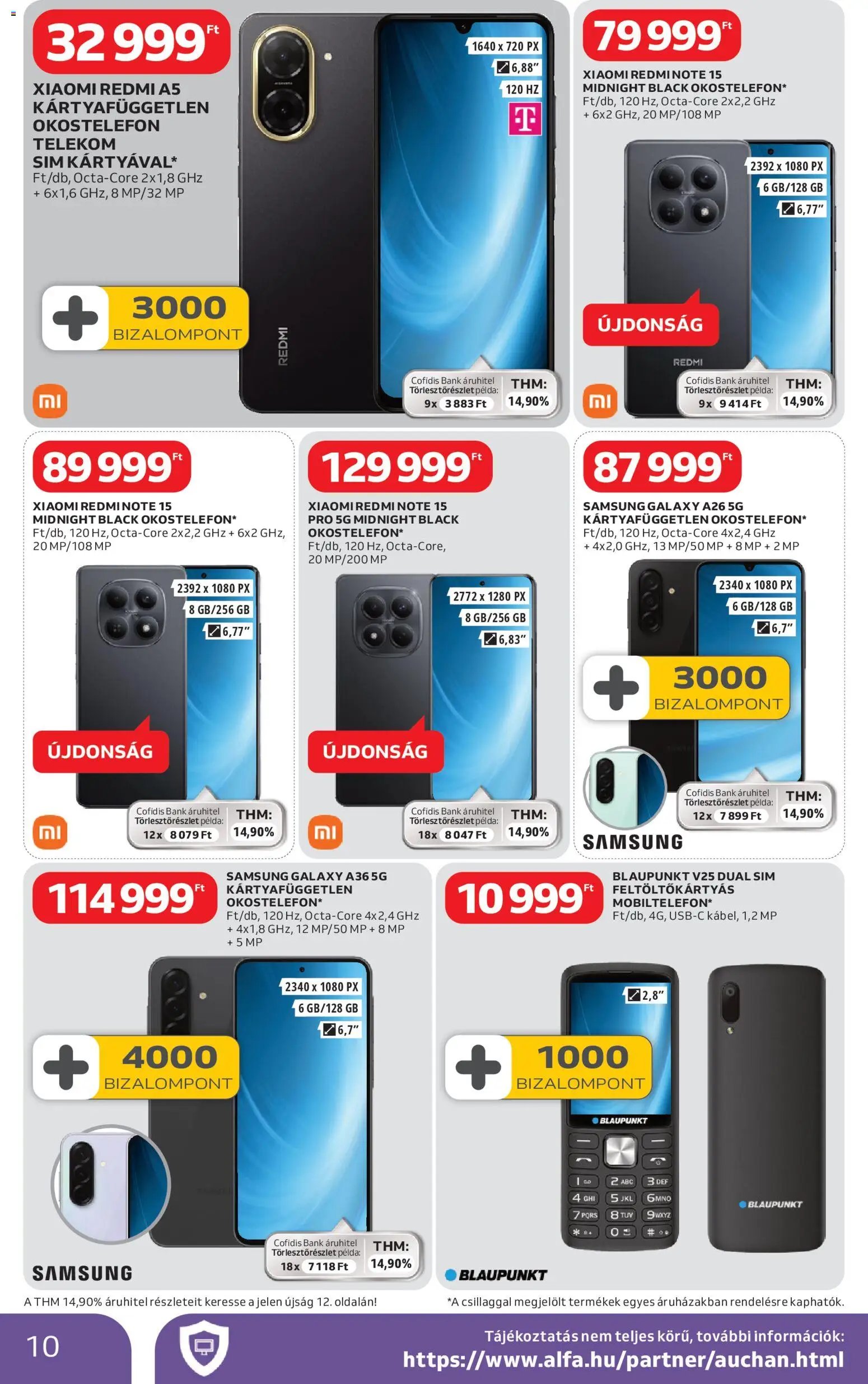 Auchan újság 2026.02.19. Elektronikai ajánlataink (2026-02-19 - 2026-03-04)