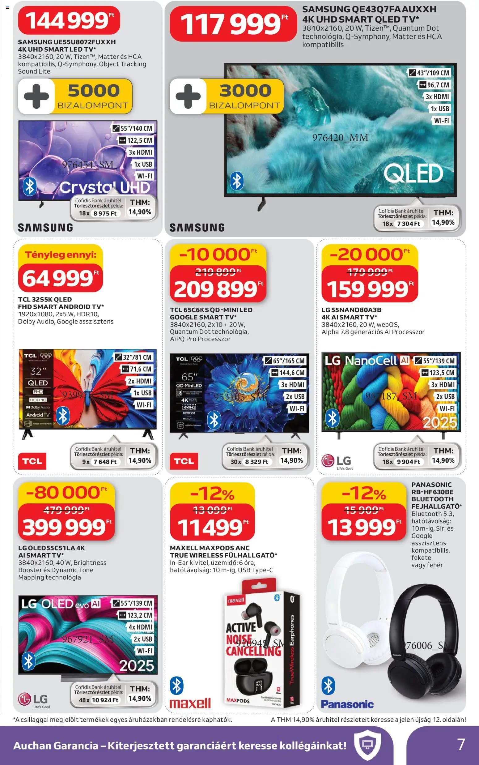 Auchan újság 2026.02.19. Elektronikai ajánlataink (2026-02-19 - 2026-03-04)