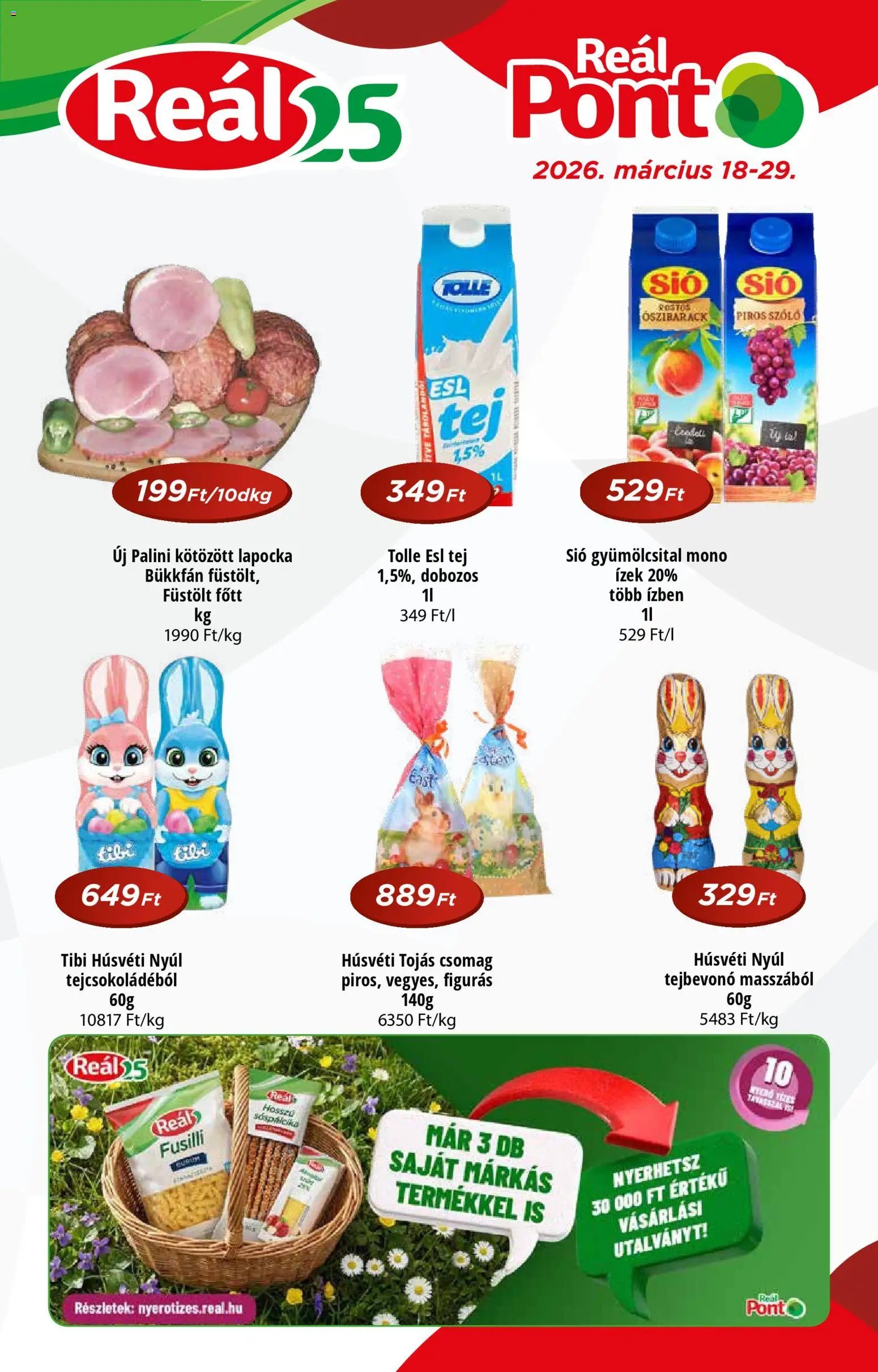 Reál újság 2026.03.18. Reál Pont akciós újság (2026-03-18 - 2026-03-29)