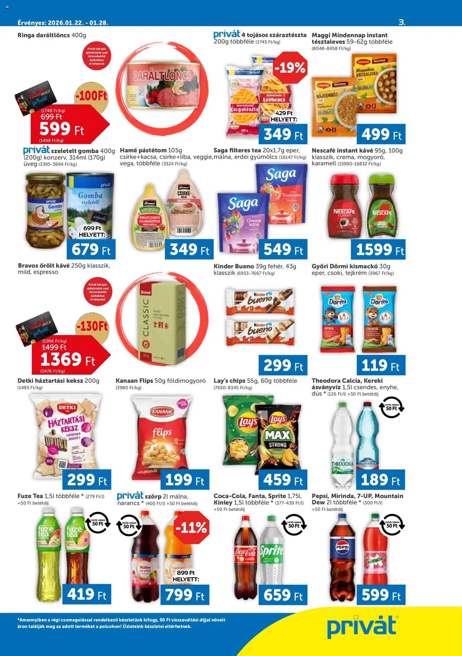 PRIVÁT újság 2026.01.22. Akciós újság PRIVÁT (2026-01-22 - 2026-01-28)