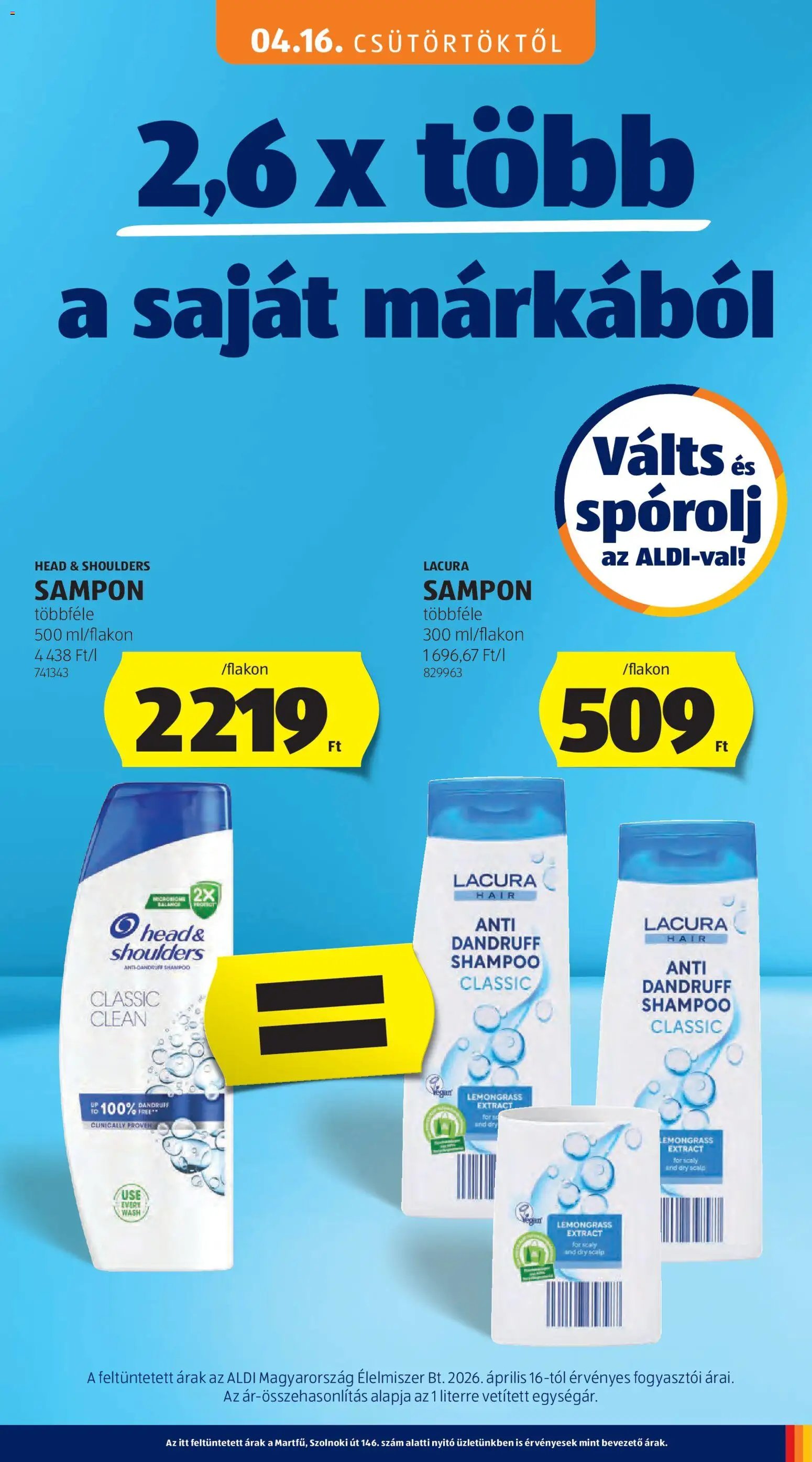 Aldi újság 2026.04.16. Aldi Középső sor termékei (2026-04-16 - 2026-04-22)