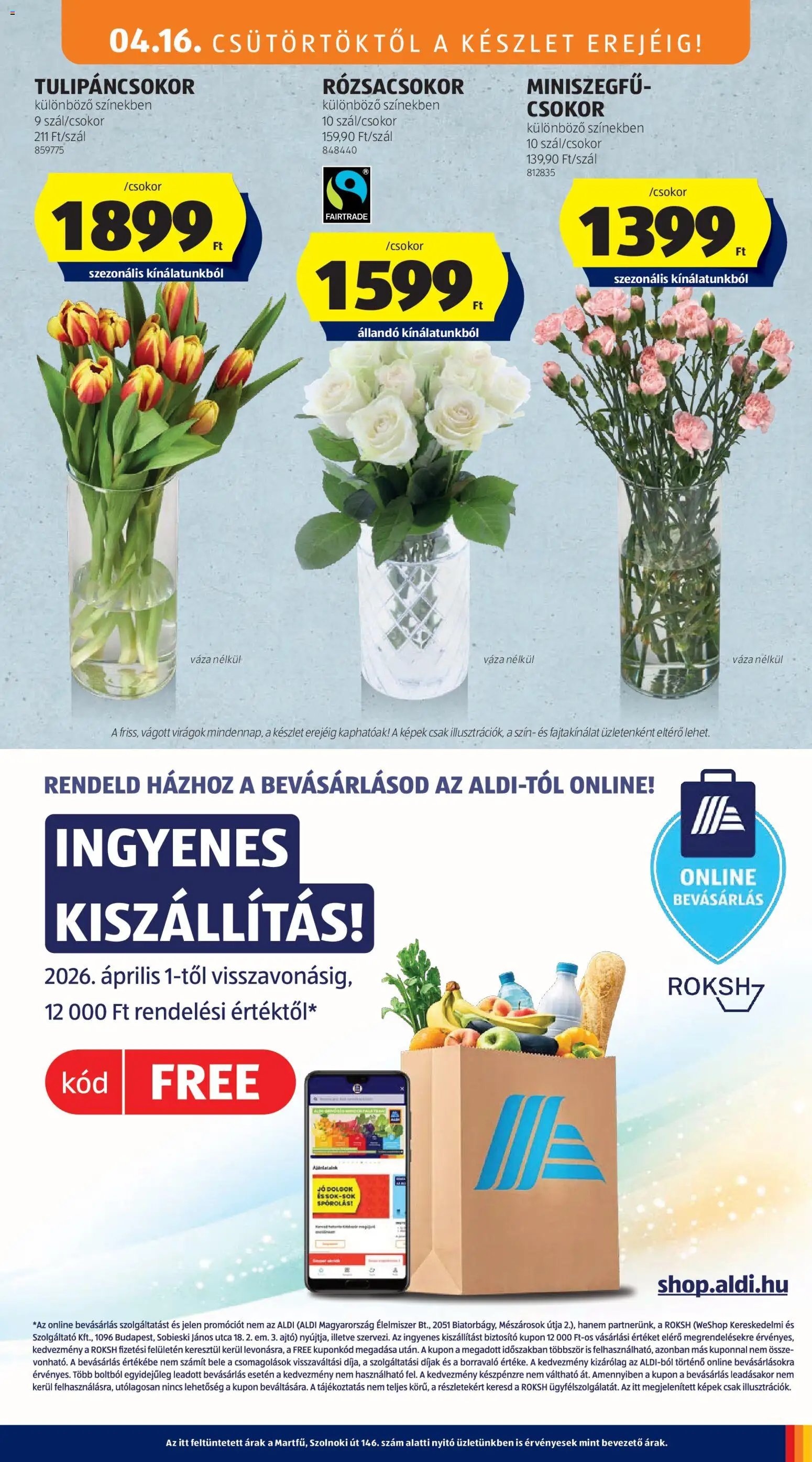 Aldi újság 2026.04.16. Aldi Középső sor termékei (2026-04-16 - 2026-04-22)