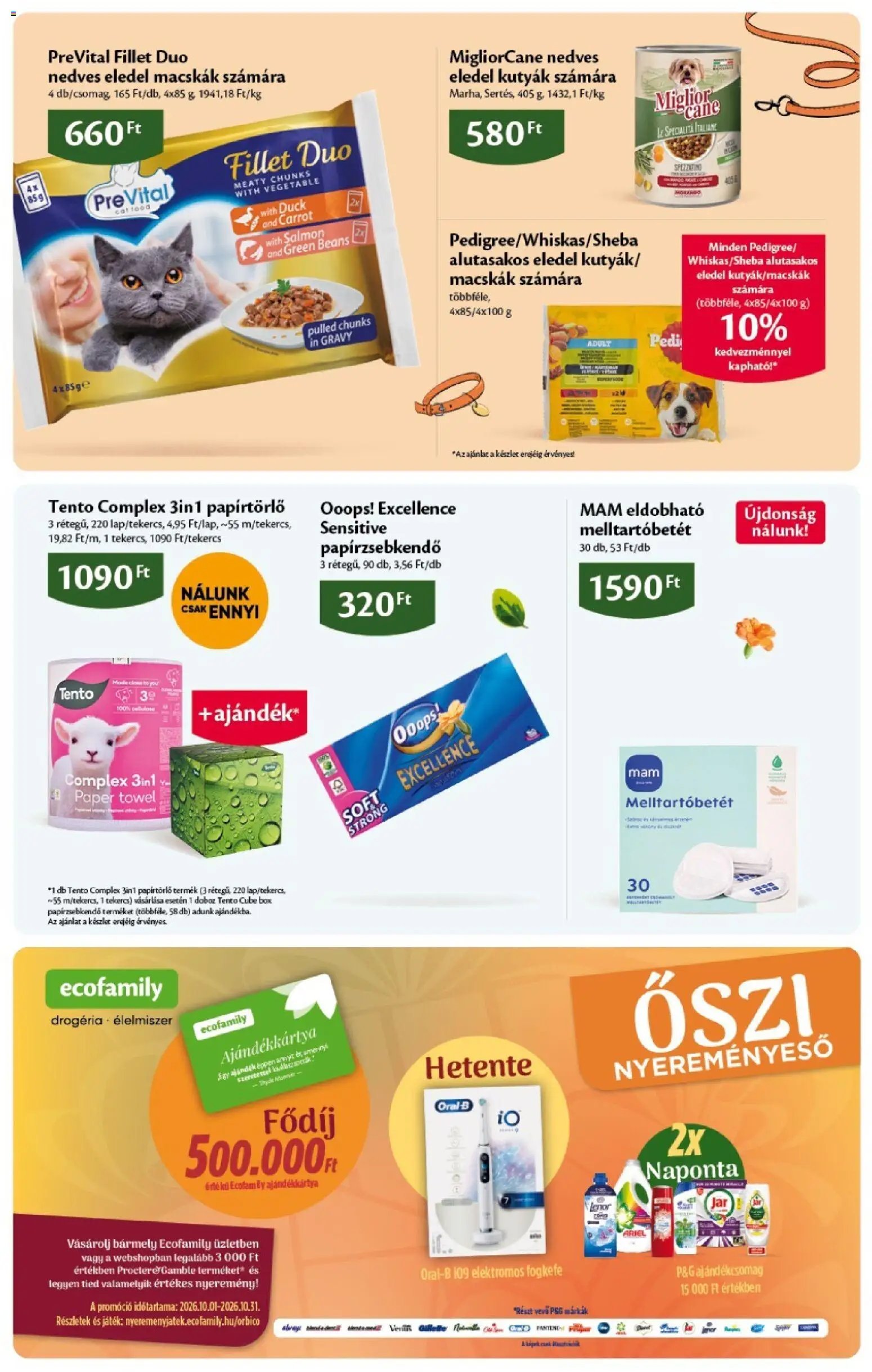 Ecofamily újság 2026.10.01. Ecofamily Akciós újság