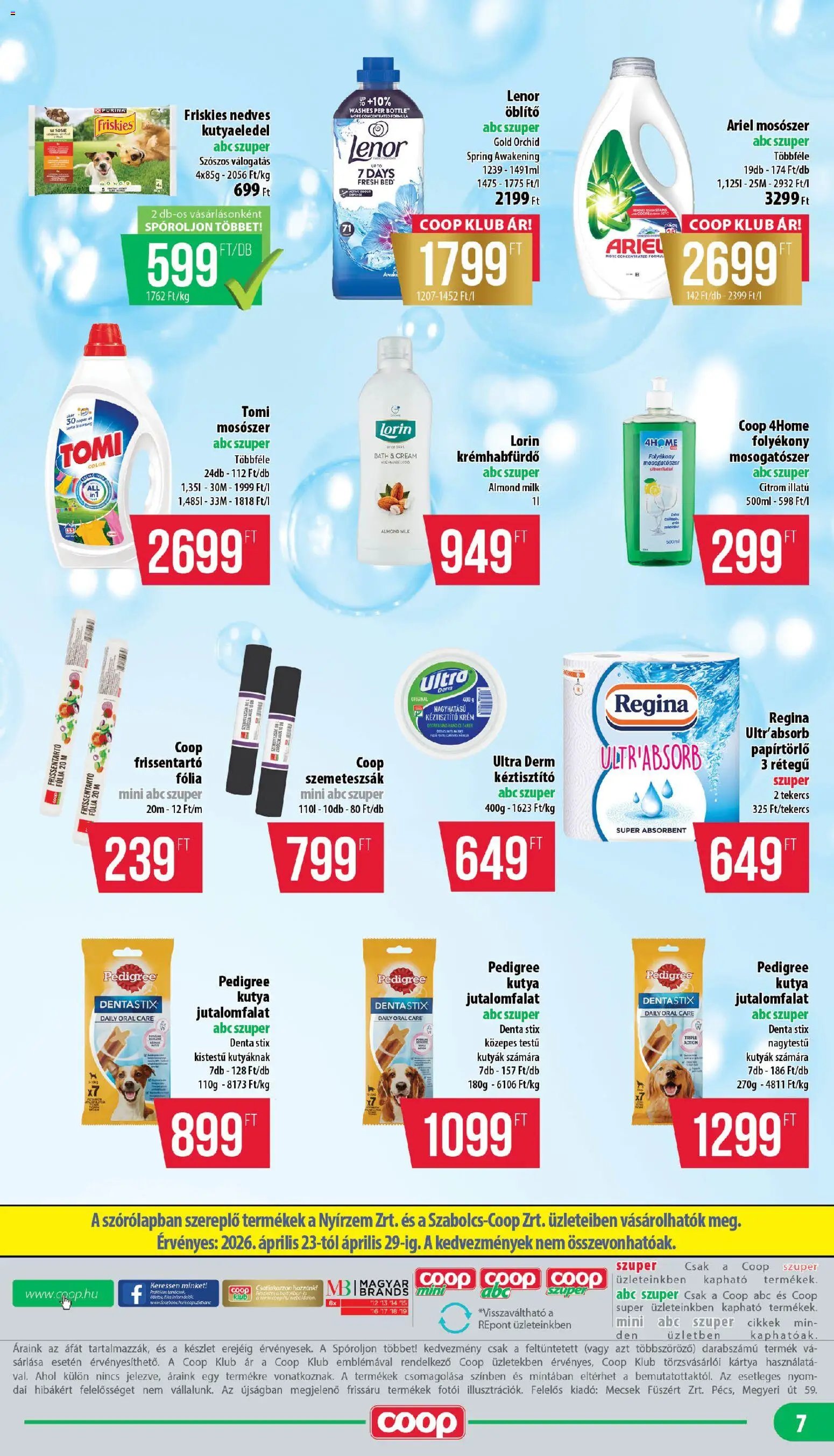 COOP újság 2026.04.23. COOP - Mini & Abc & Szuper / Nyírzem (2026-04-23 - 2026-04-29)