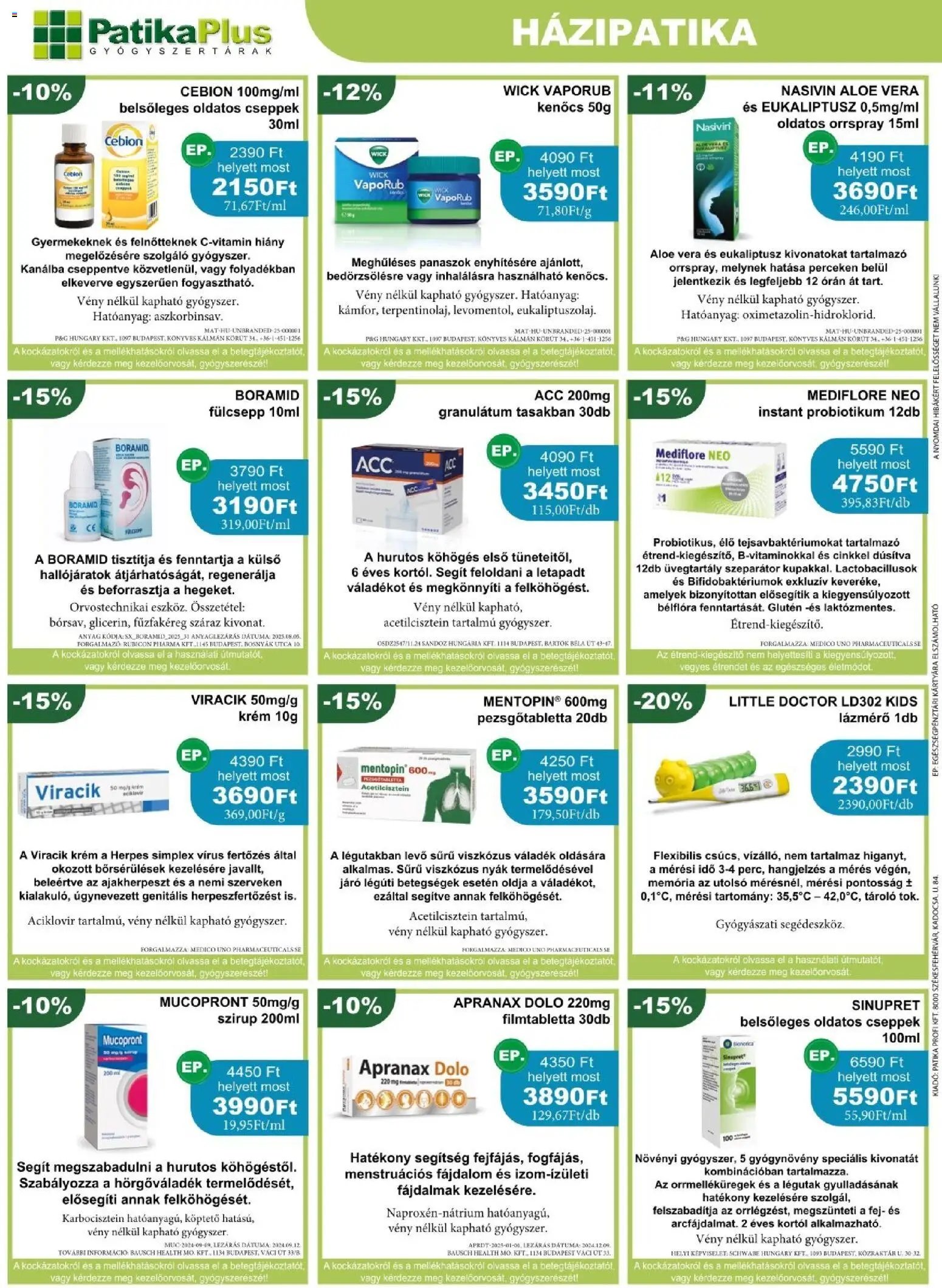 PatikaPlus újság 2026.01.01. Akciós újság PatikaPlus (2026-01-01 - 2026-12-31)
