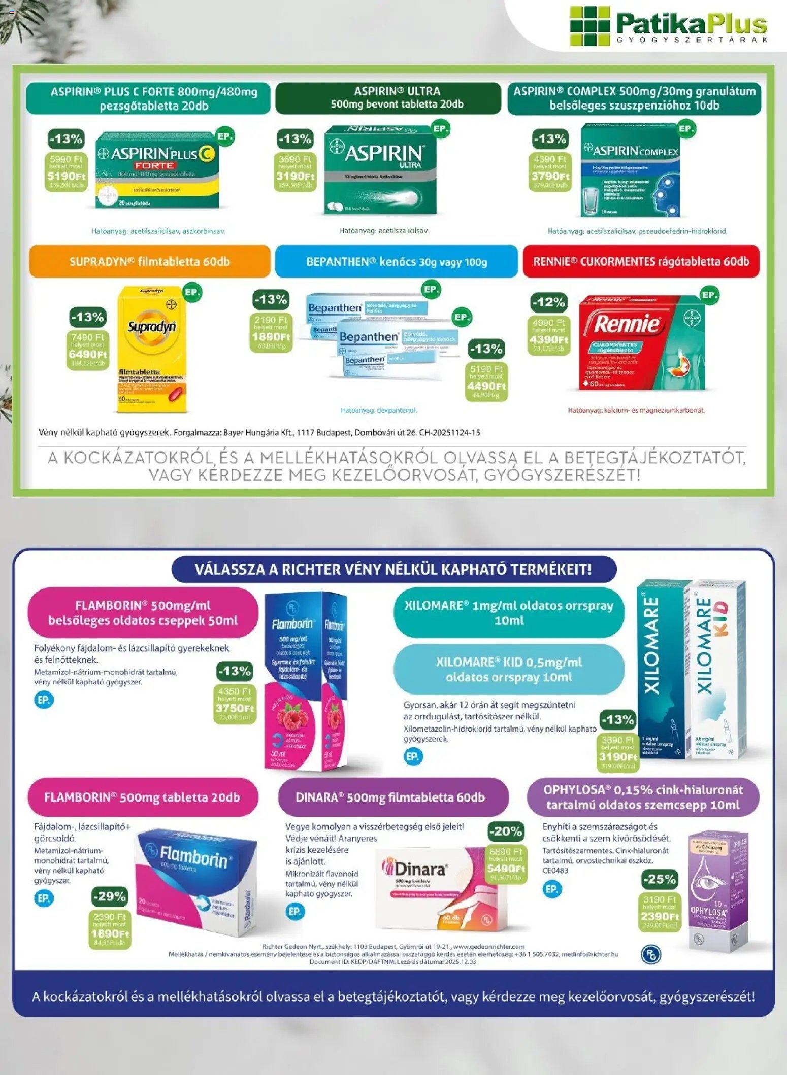 PatikaPlus újság 2026.01.01. Akciós újság PatikaPlus (2026-01-01 - 2026-12-31)