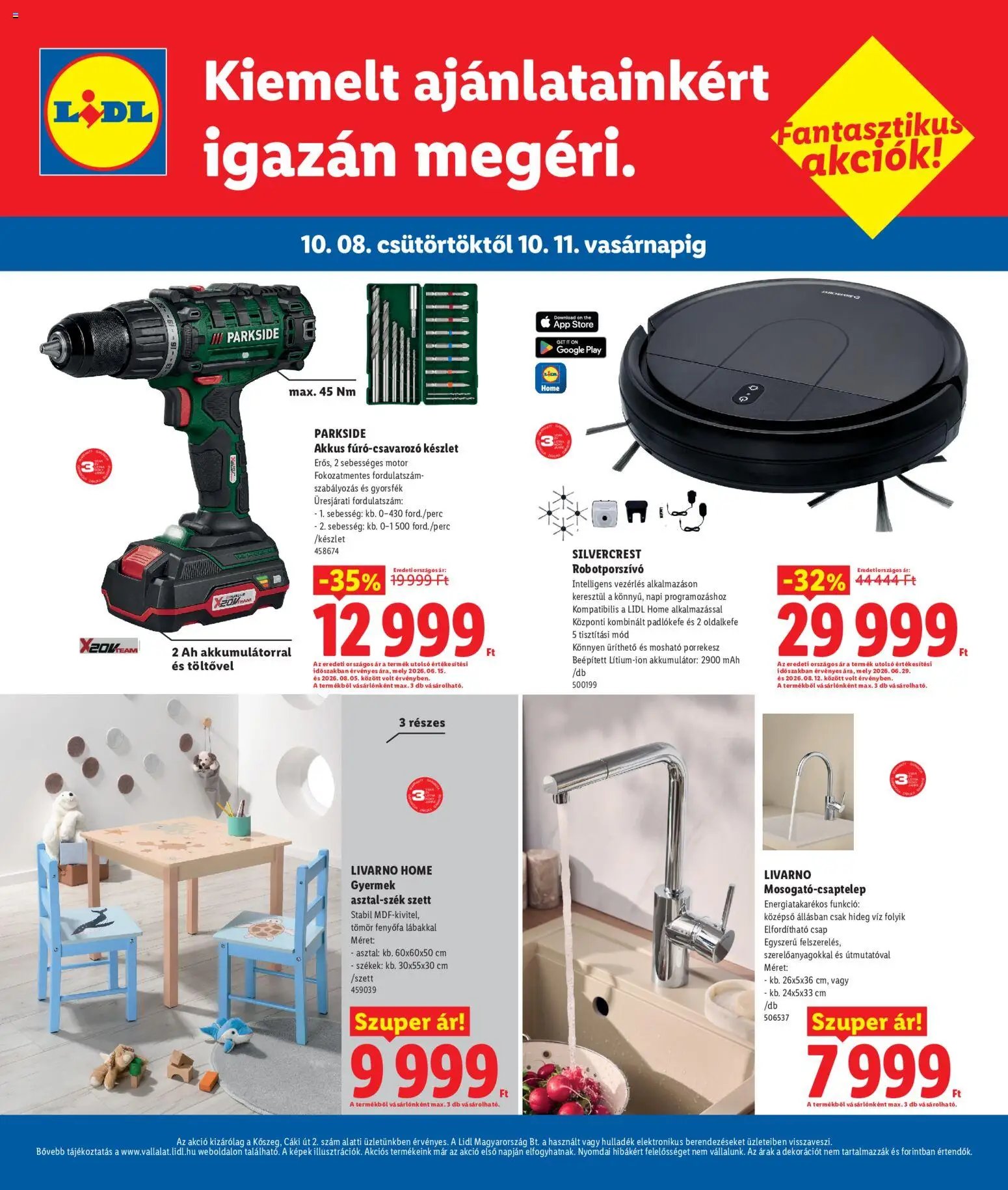 Lidl újság 2026.10.08. Lidl Kőszeg