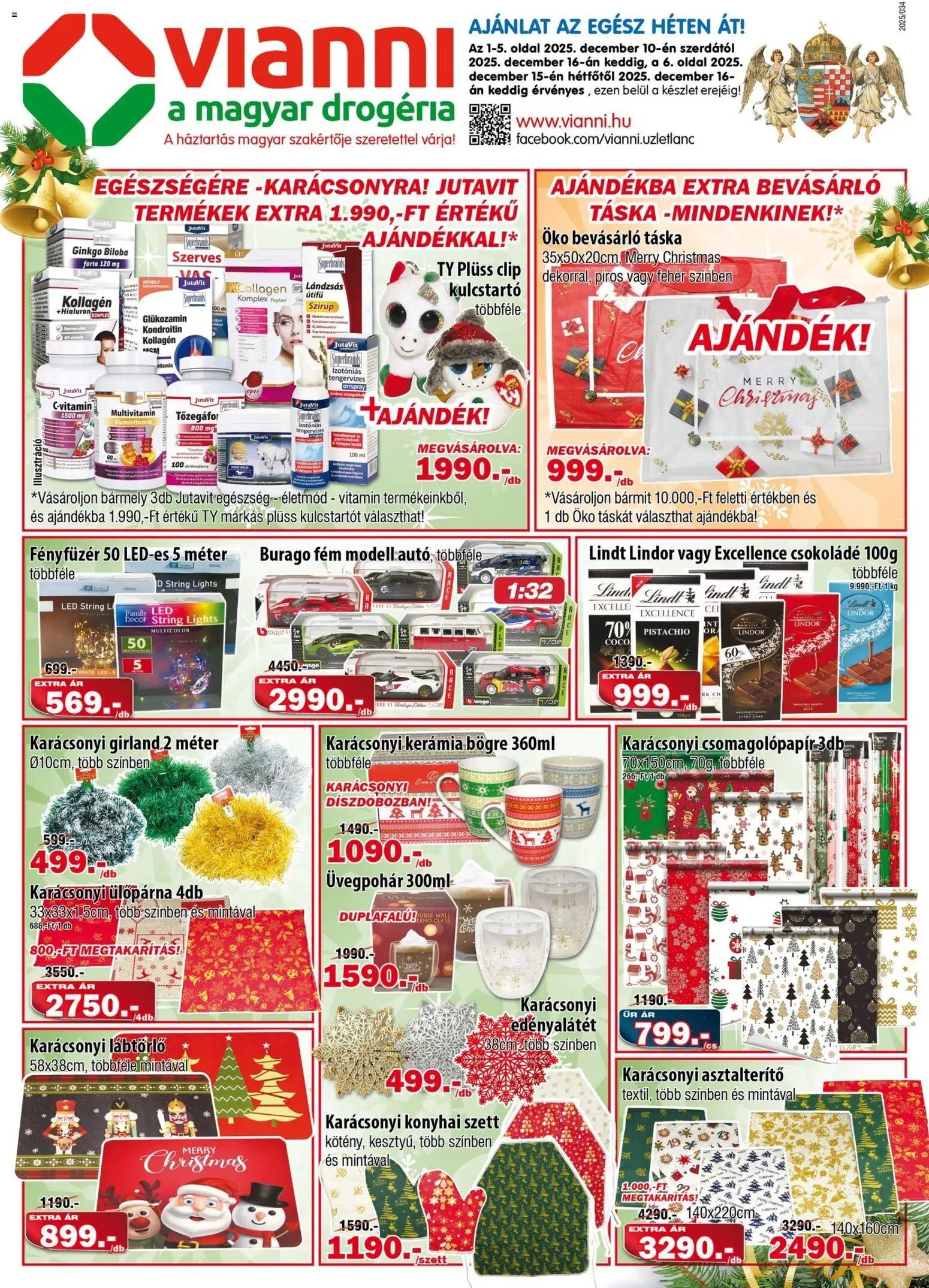 Vianni újság 2025.12.10. Akciós újság Vianni (2025-12-10 - 2025-12-16)