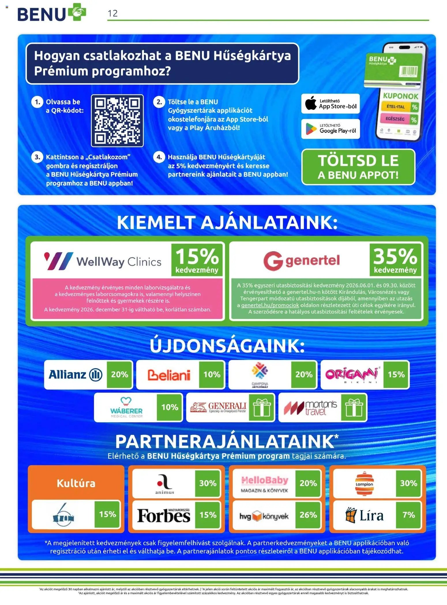BENU Gyógyszertárak újság 2026.07.01. BENU Gyógyszertárak akciós újság