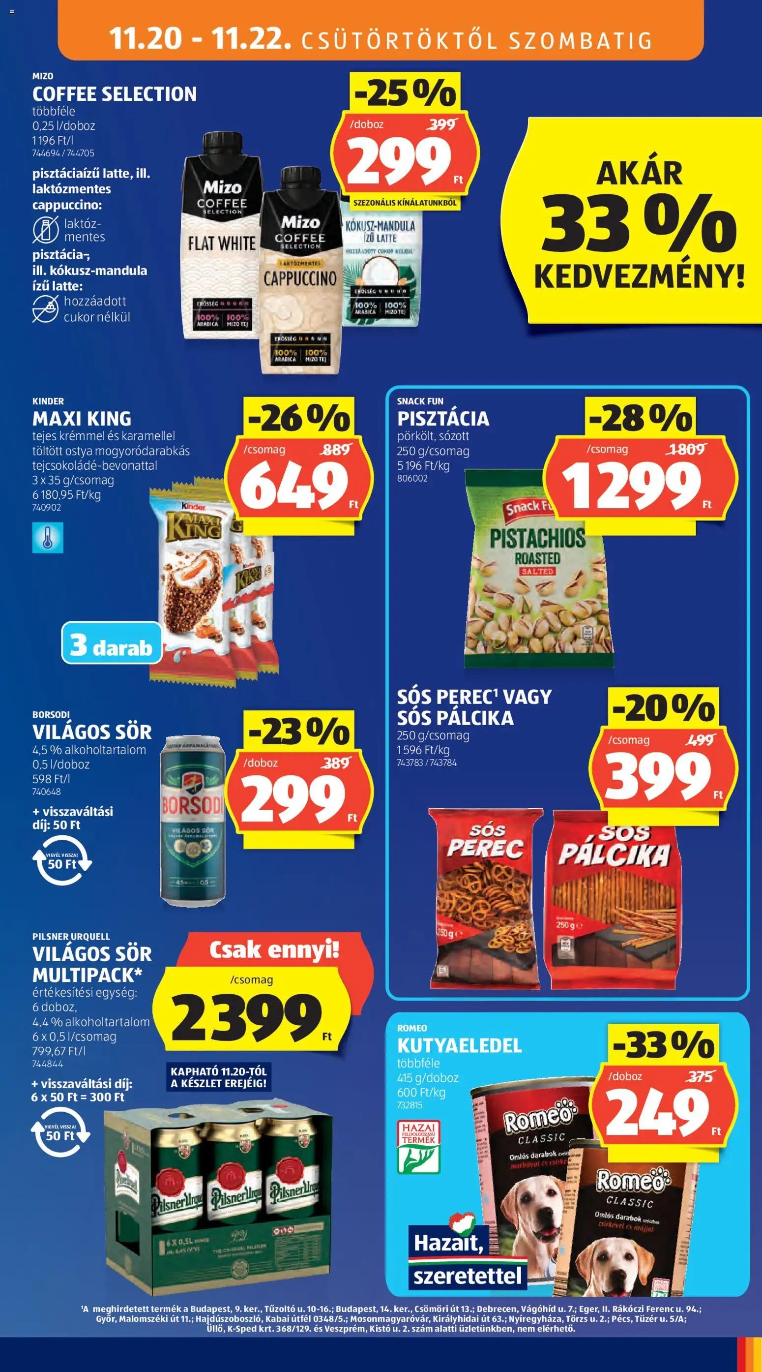 Aldi újság 2025.11.20. Akciós újság Aldi (2025-11-20 - 2025-11-26)