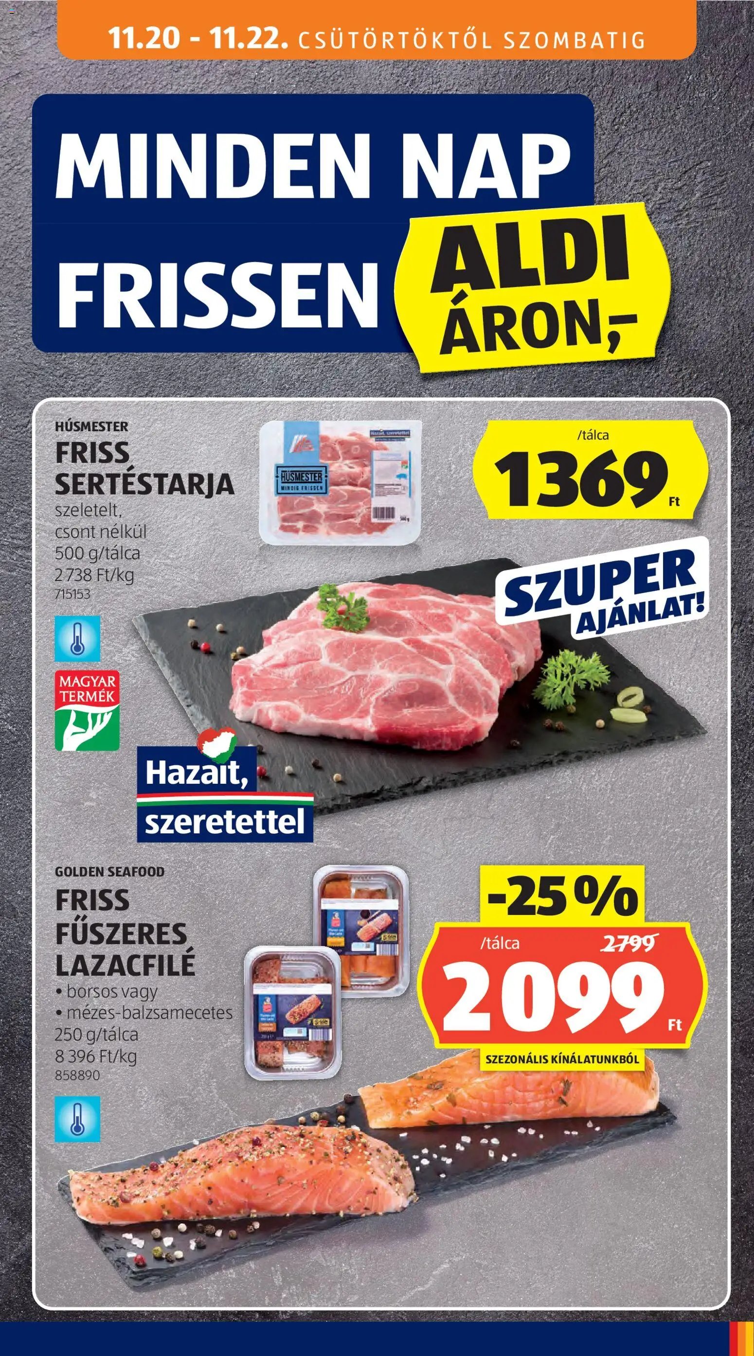 Aldi újság 2025.11.20. Akciós újság Aldi (2025-11-20 - 2025-11-26)