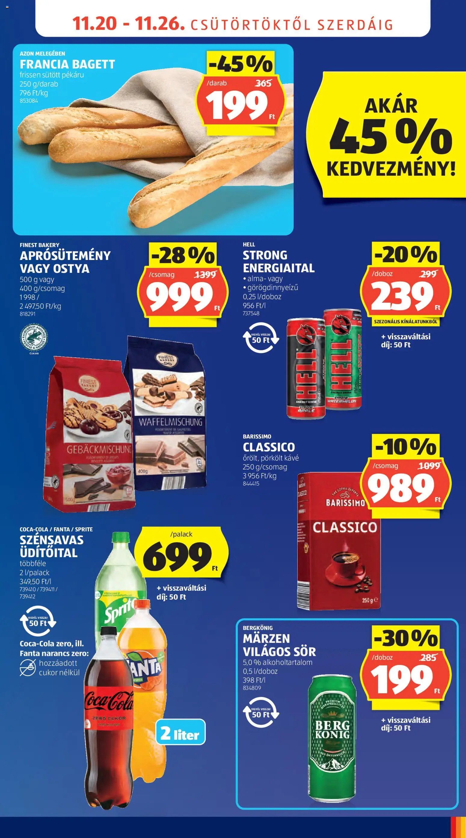 Aldi újság 2025.11.20. Akciós újság Aldi (2025-11-20 - 2025-11-26)