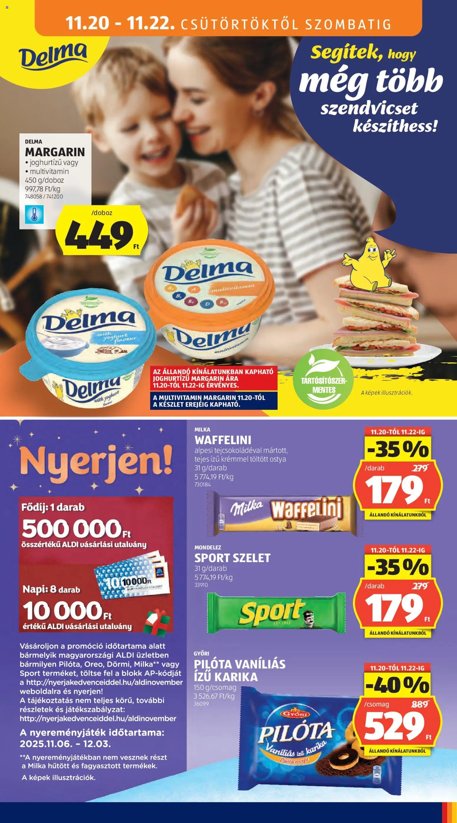 Aldi újság 2025.11.20. Akciós újság Aldi (2025-11-20 - 2025-11-26)