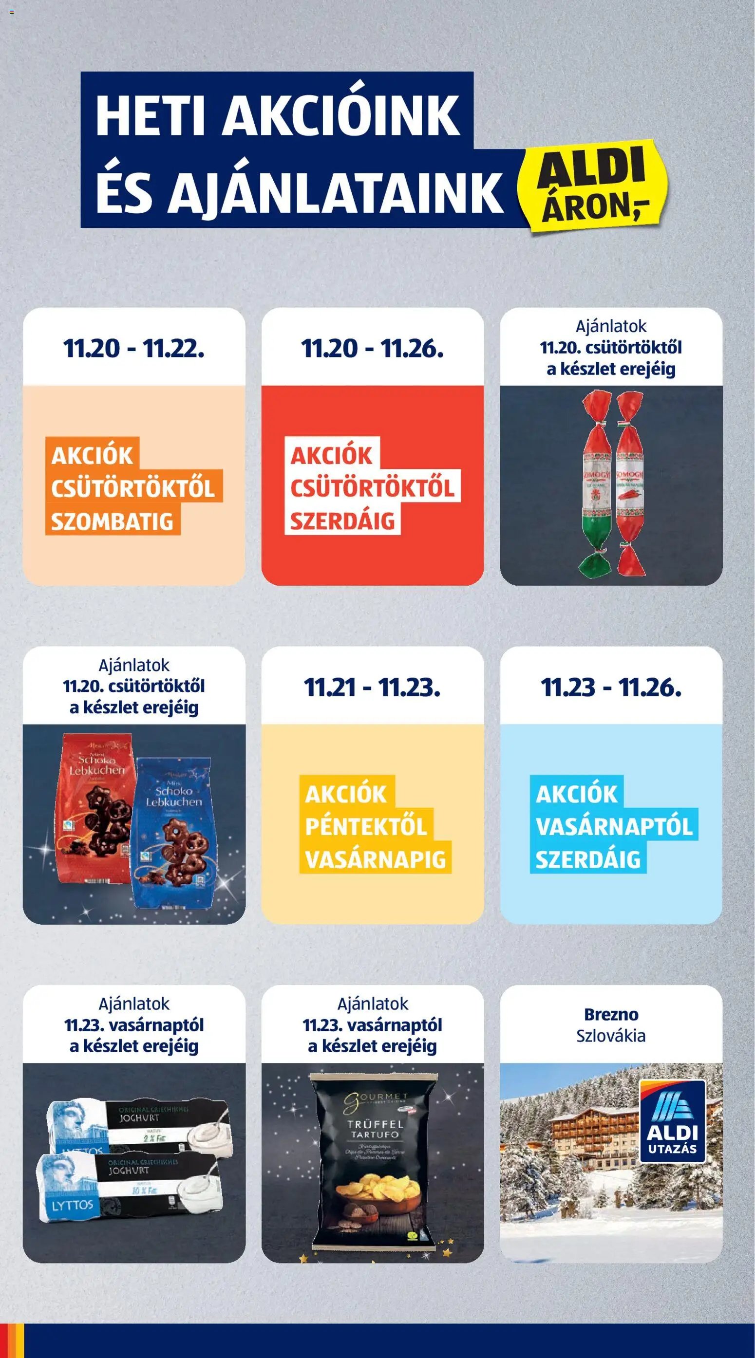 Aldi újság 2025.11.20. Akciós újság Aldi (2025-11-20 - 2025-11-26)