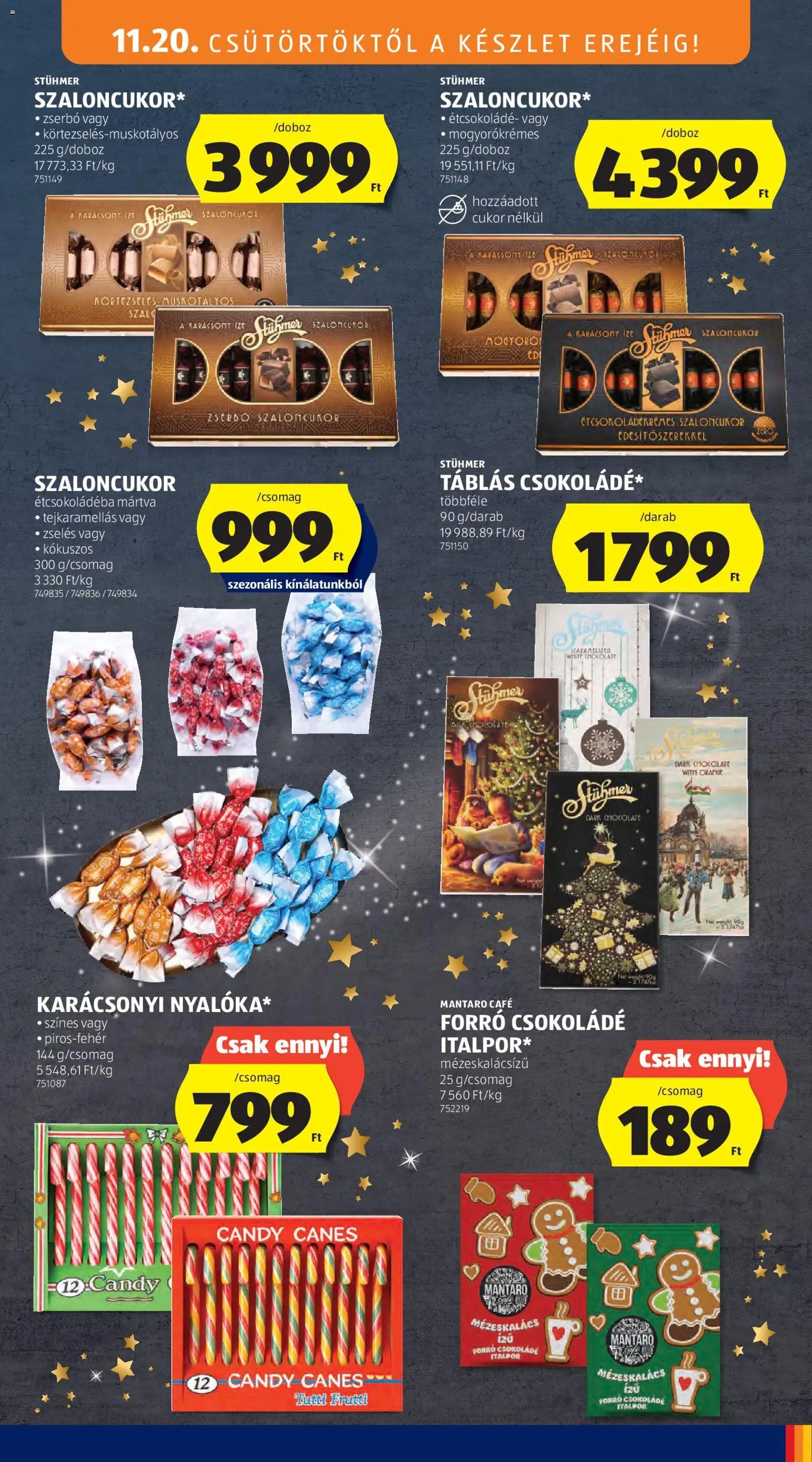 Aldi újság 2025.11.20. Akciós újság Aldi (2025-11-20 - 2025-11-26)