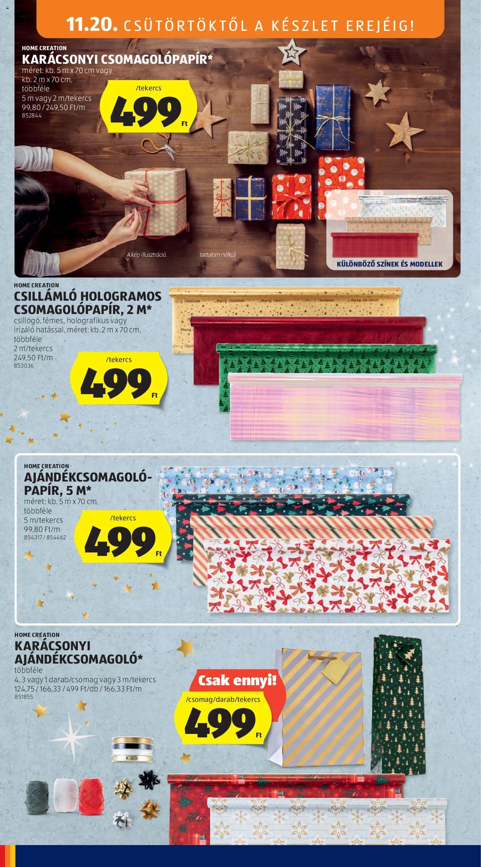 Aldi újság 2025.11.20. Akciós újság Aldi (2025-11-20 - 2025-11-26)