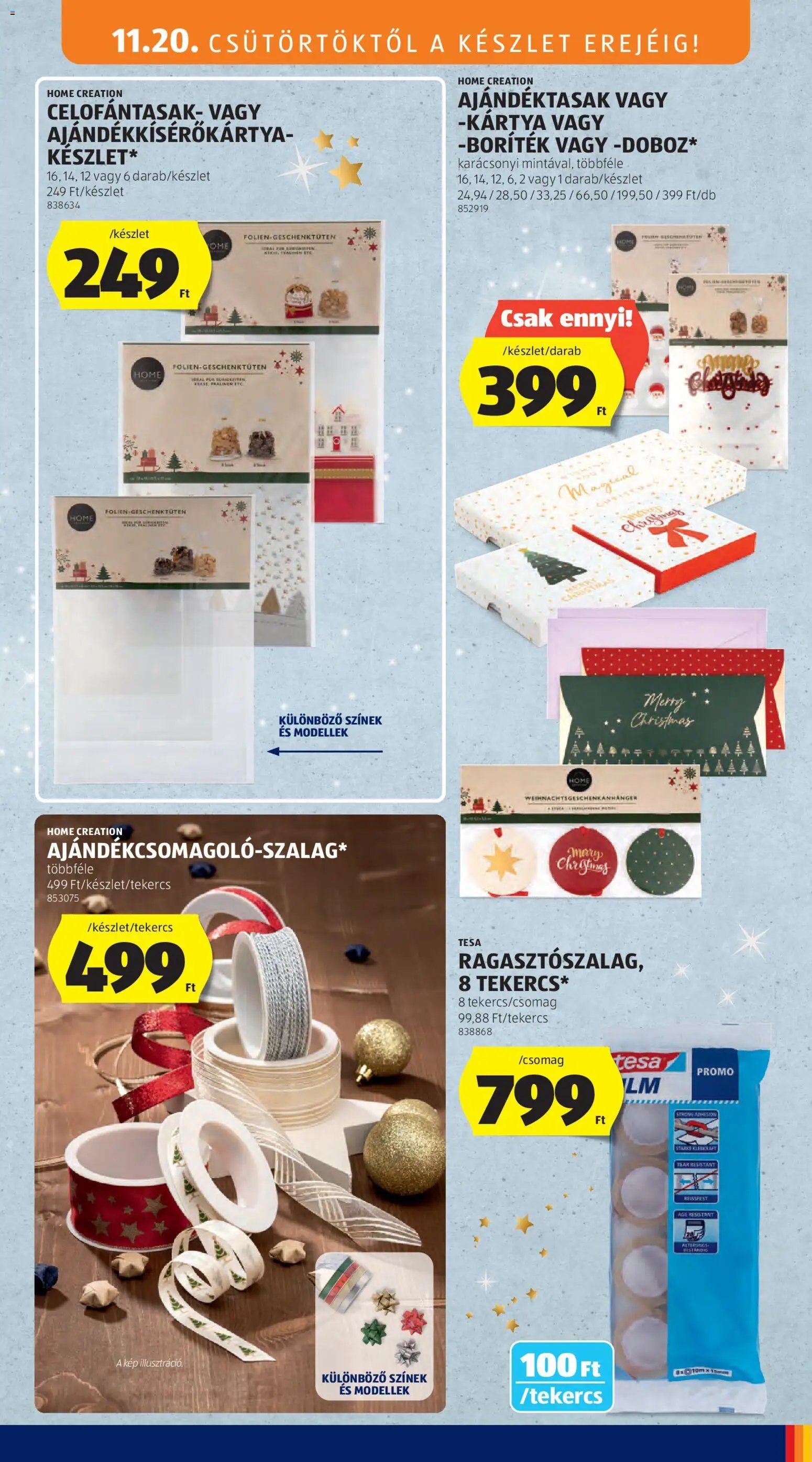 Aldi újság 2025.11.20. Akciós újság Aldi (2025-11-20 - 2025-11-26)