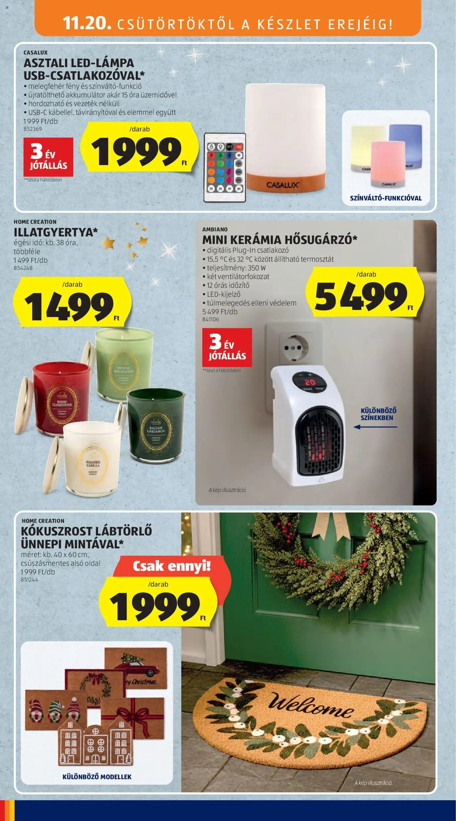 Aldi újság 2025.11.20. Akciós újság Aldi (2025-11-20 - 2025-11-26)