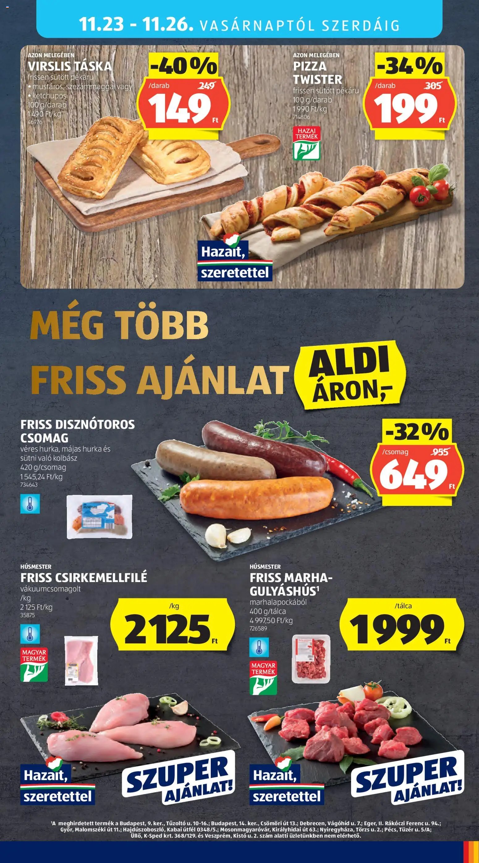 Aldi újság 2025.11.20. Akciós újság Aldi (2025-11-20 - 2025-11-26)