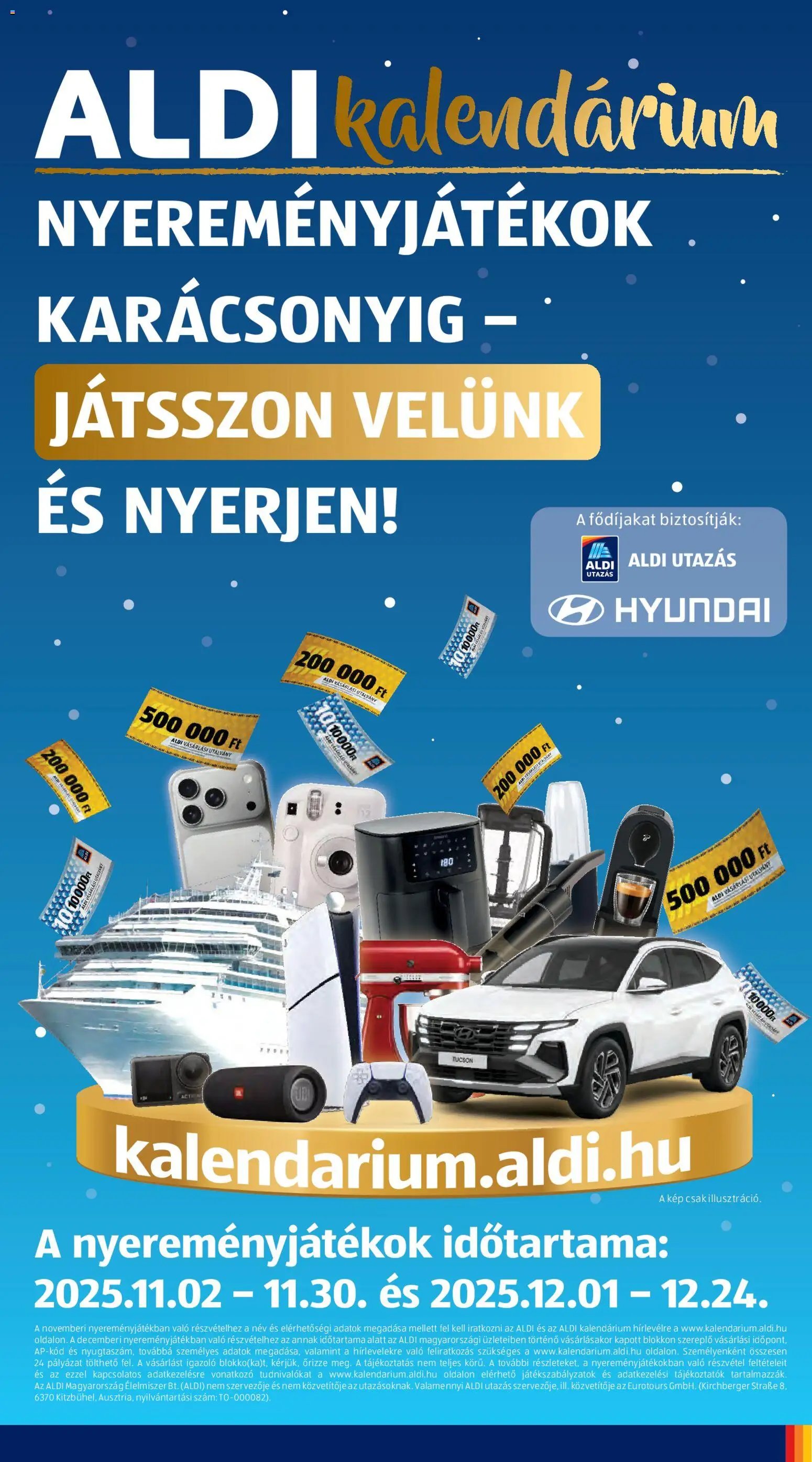 Aldi újság 2025.11.20. Akciós újság Aldi (2025-11-20 - 2025-11-26)